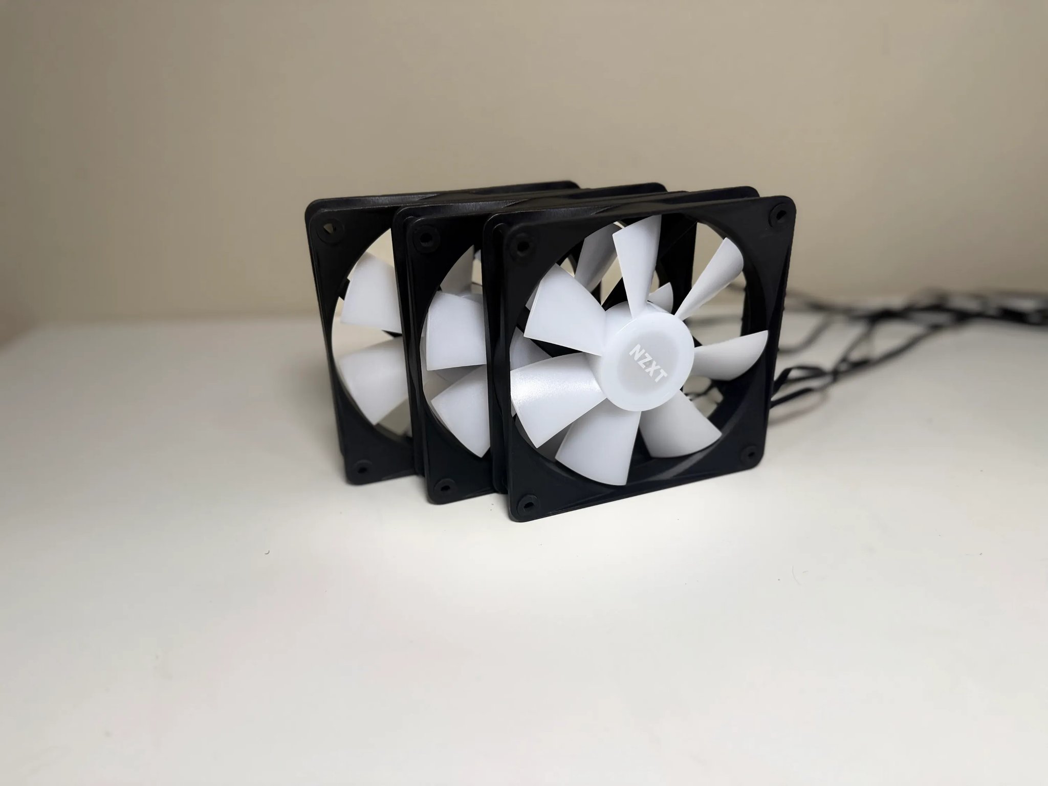 3 NZXT F120 RGB CORE FANS | 120mm all purpose fans | Controller Included