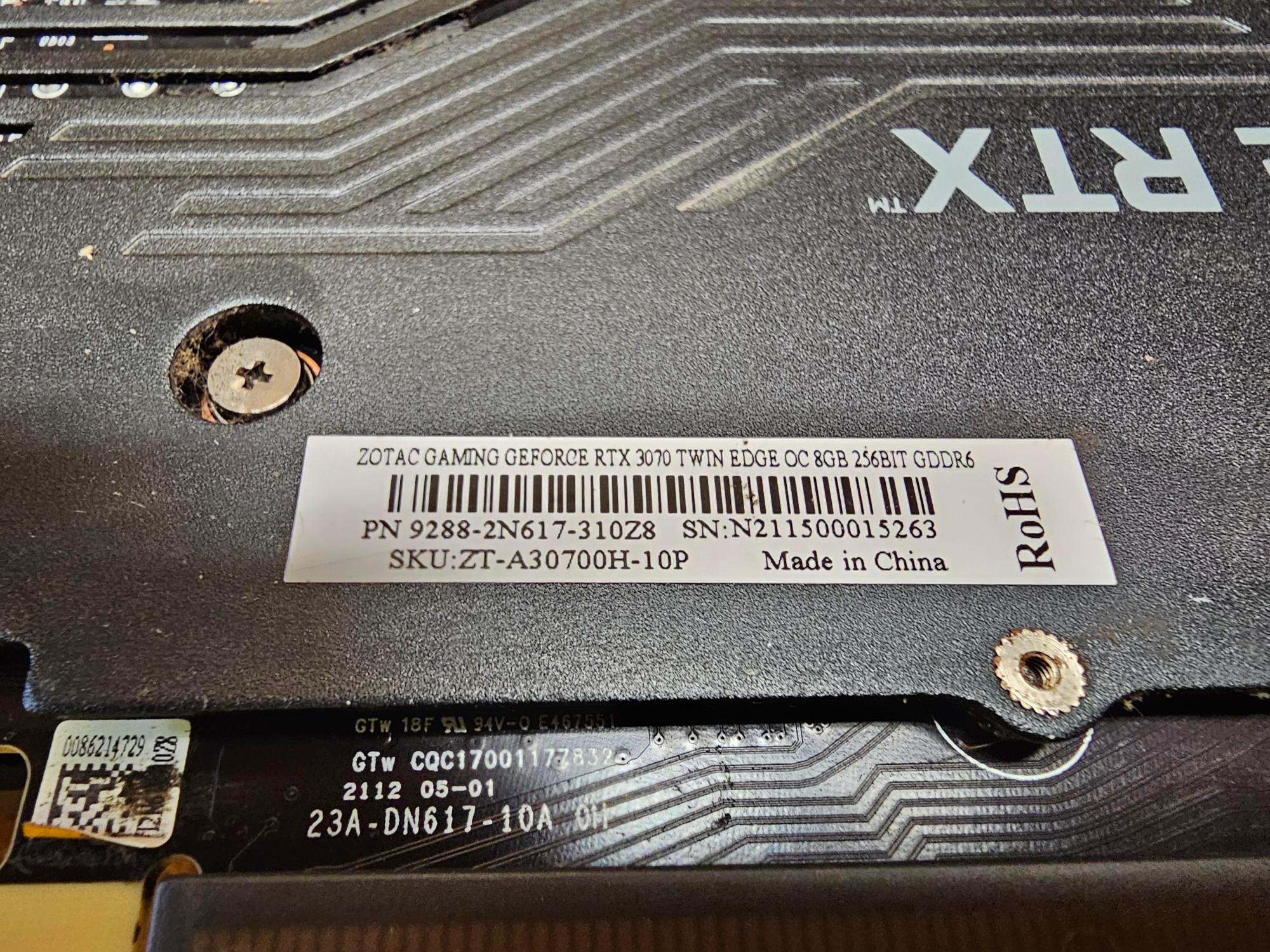 ZOTAC GAMING GeForce RTX 3070 Twin Edge 8GB