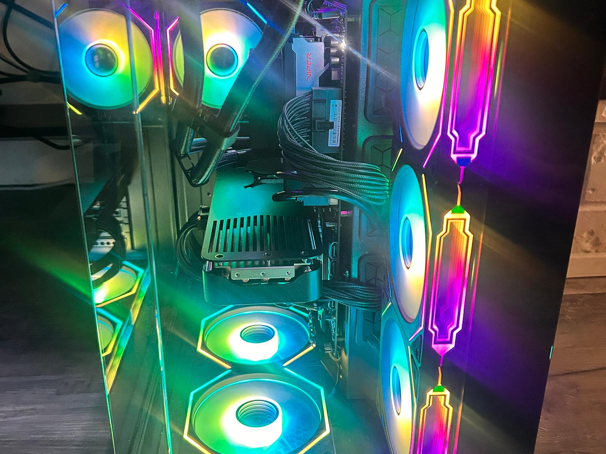 Custom RGB Gaming PC - Ryzen 5 9600X, Power Color Reaper Radeon RX 9070 XT, 16GB DDR5 RAM, 1TB SSD