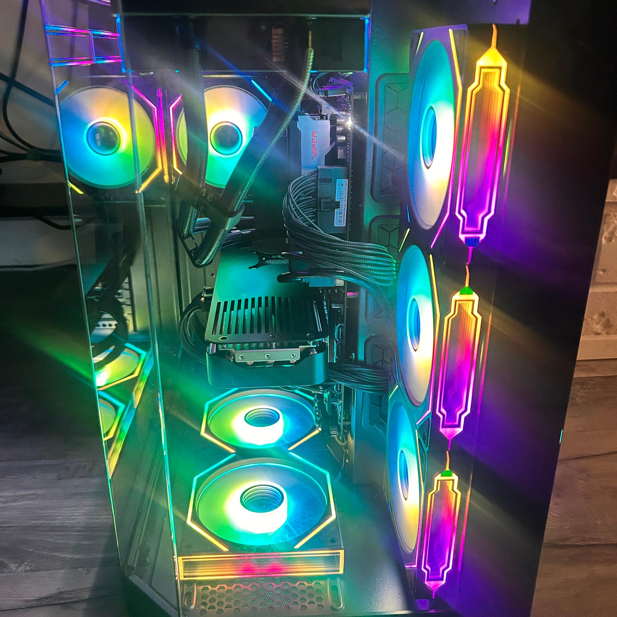 Copy of Custom RGB Gaming PC - Ryzen 5 9600X, Power Color Reaper Radeon RX 9070 XT, 16GB DDR5 RAM...