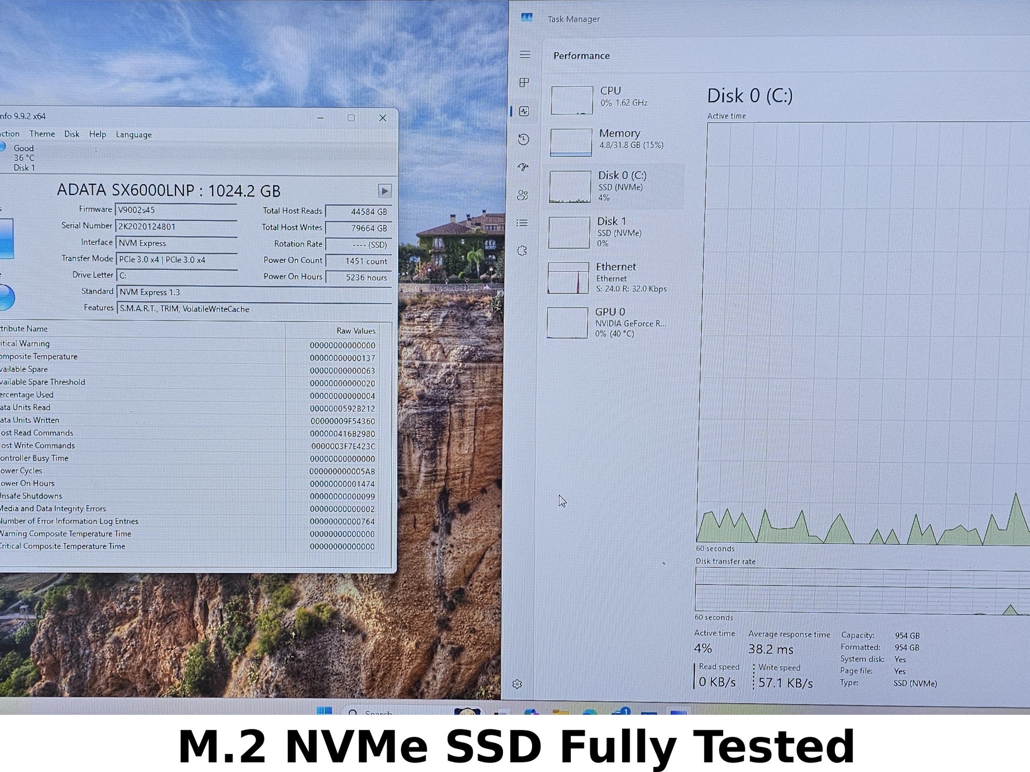1TB NVMe M.2 SSD ADATA XPG SX6000NP Lite Gen3