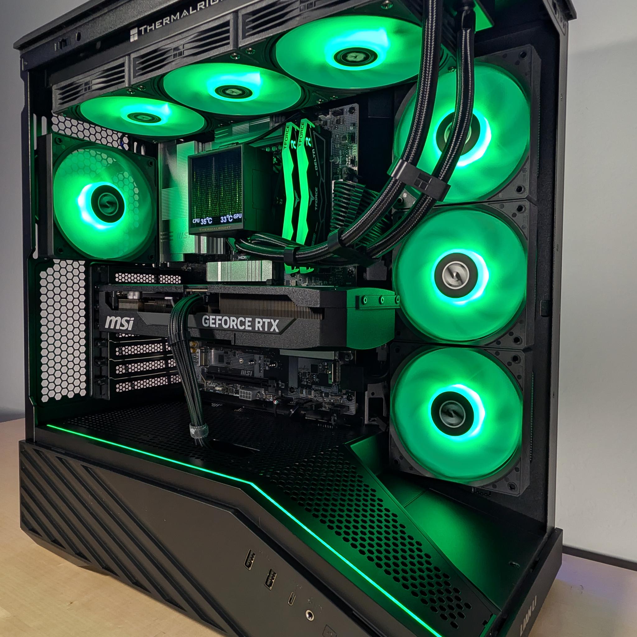 RTX 5080 // Ryzen 7 9850x3D // 32GB DDR5 // 2TB Gen4 NVMe // WiFi 7