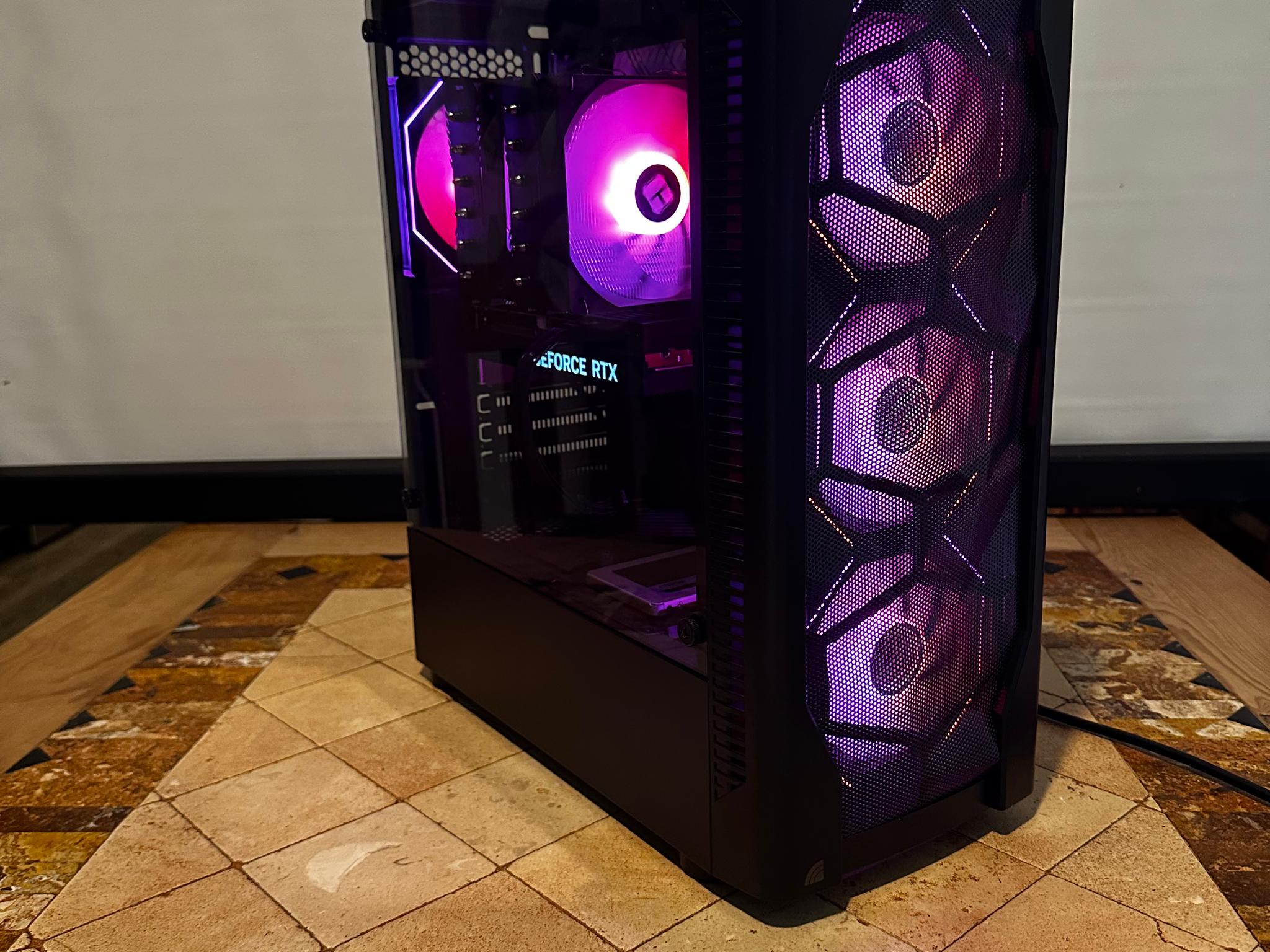Intel Core I5-10500 / RTX 4060 Ti 8GB - 512GB M.2 & 512GB SSD - Mid Tower Gaming PC - Black