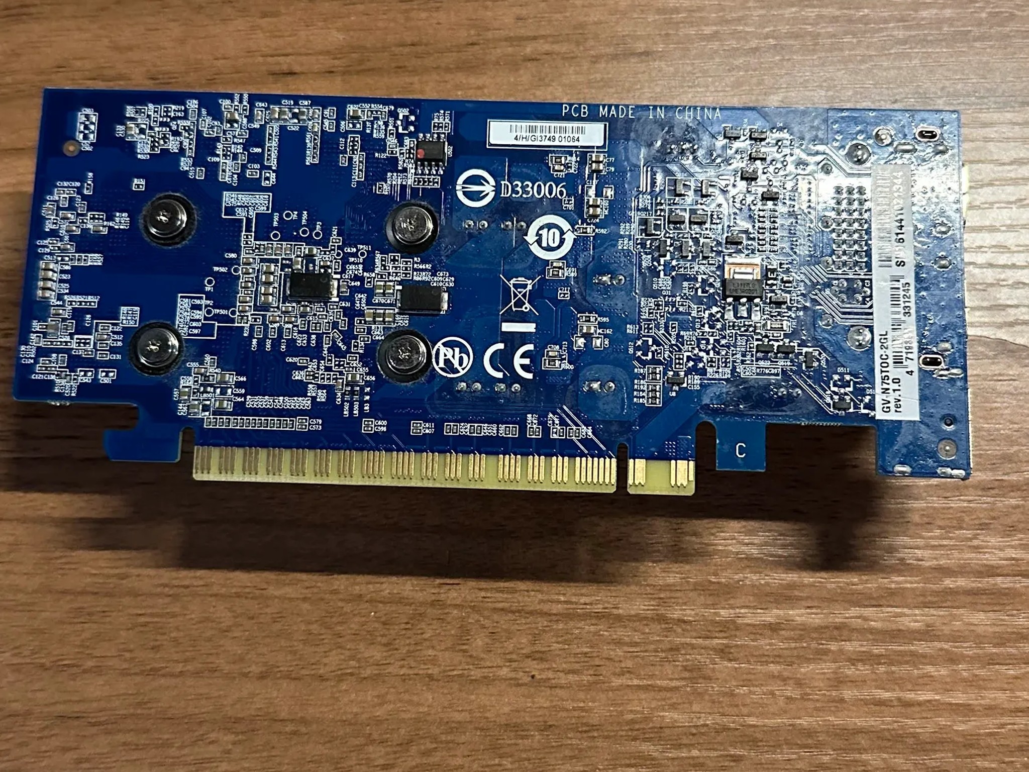 GIGABYTE NVIDIA GTX 750Ti 2GB GDDR5 Low Profile PCIE Graphics Card NOT WORKING