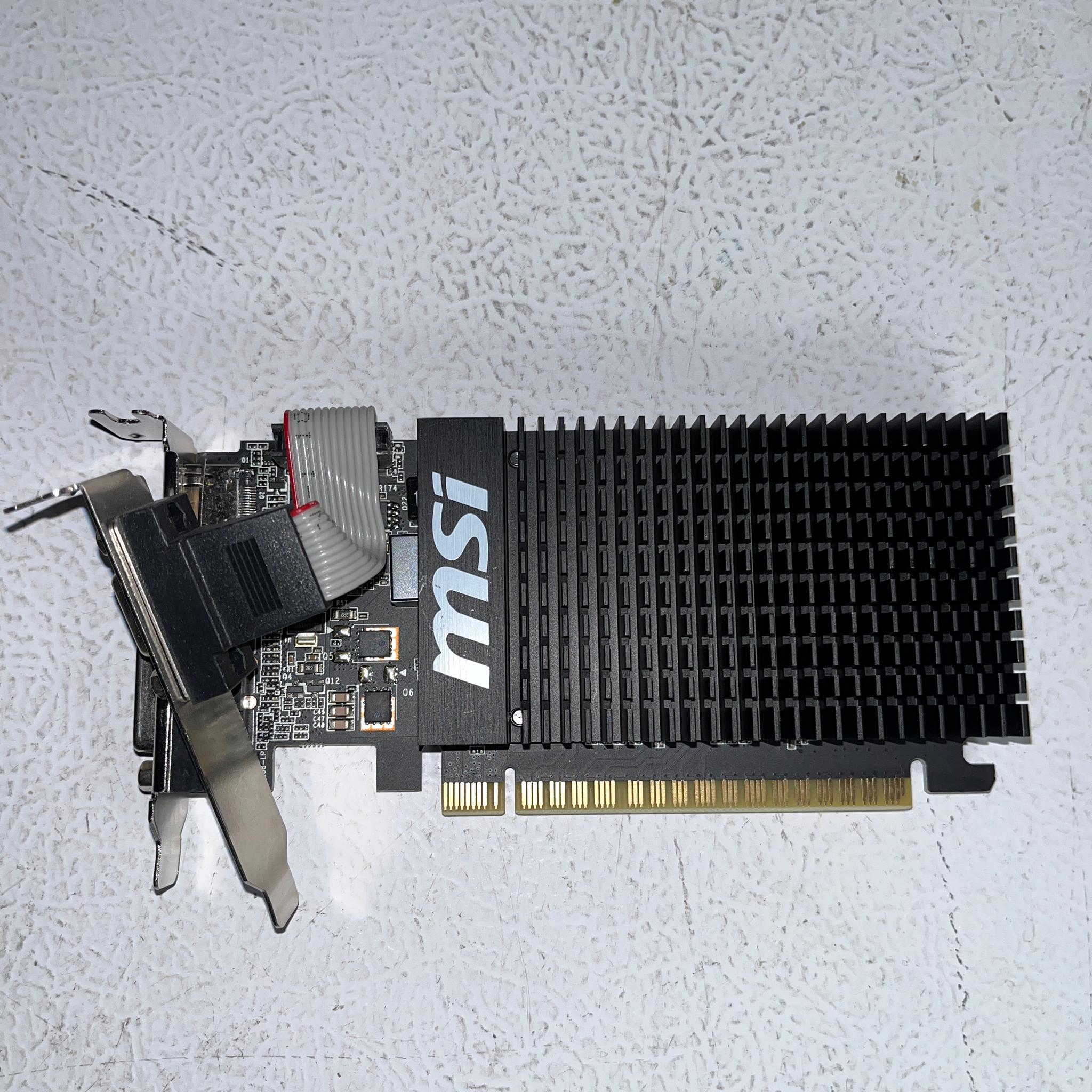 MSI GeForce GT 710 1GB DDR3 GT 710 1GD3H LP – Low‑Profile Bracket – Tested