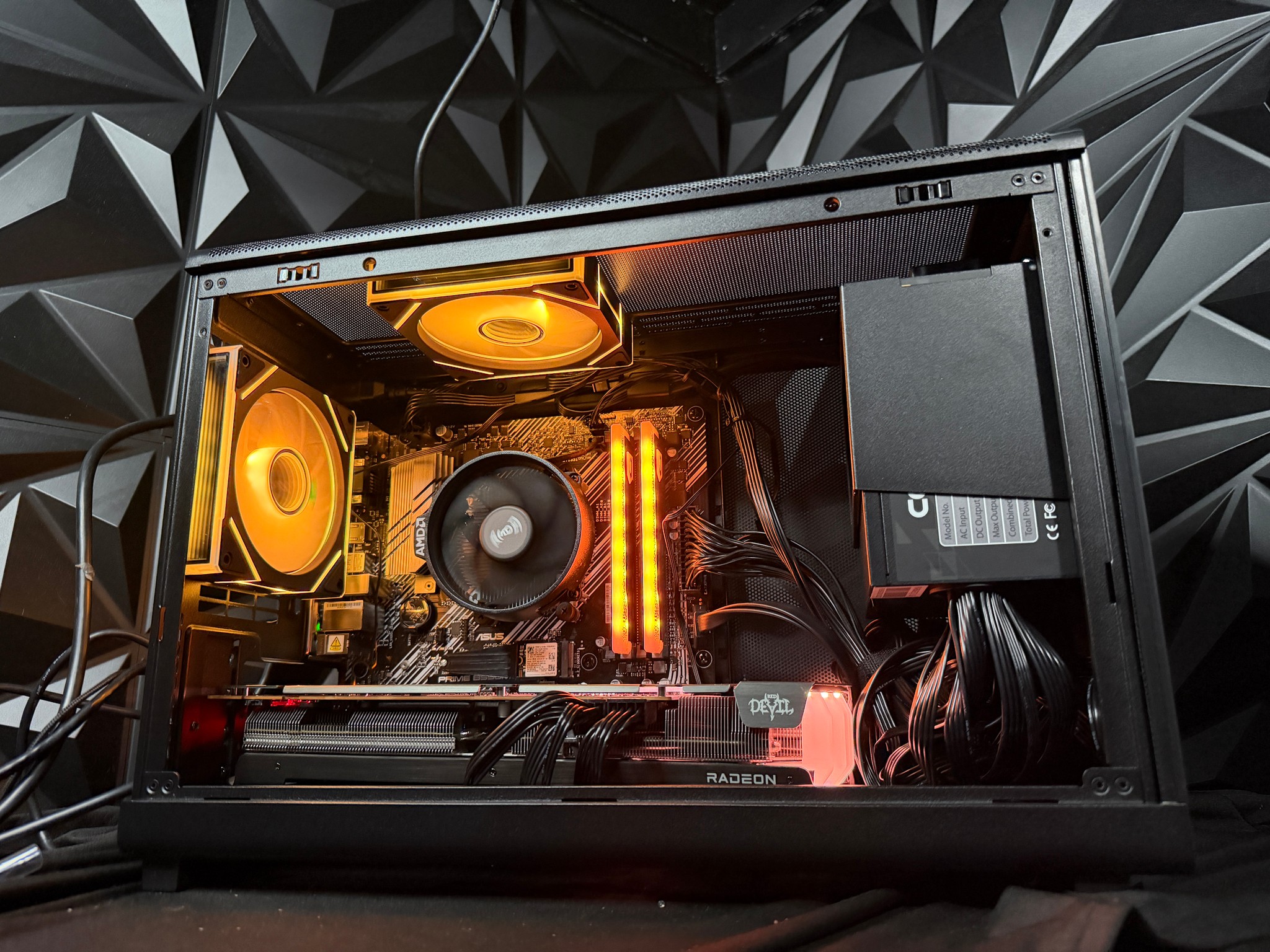 🌈🌲 NEON OAK 🌲🌈 Radeon RX 6750 XT Custom Gaming PC - Ryzen 5 5500