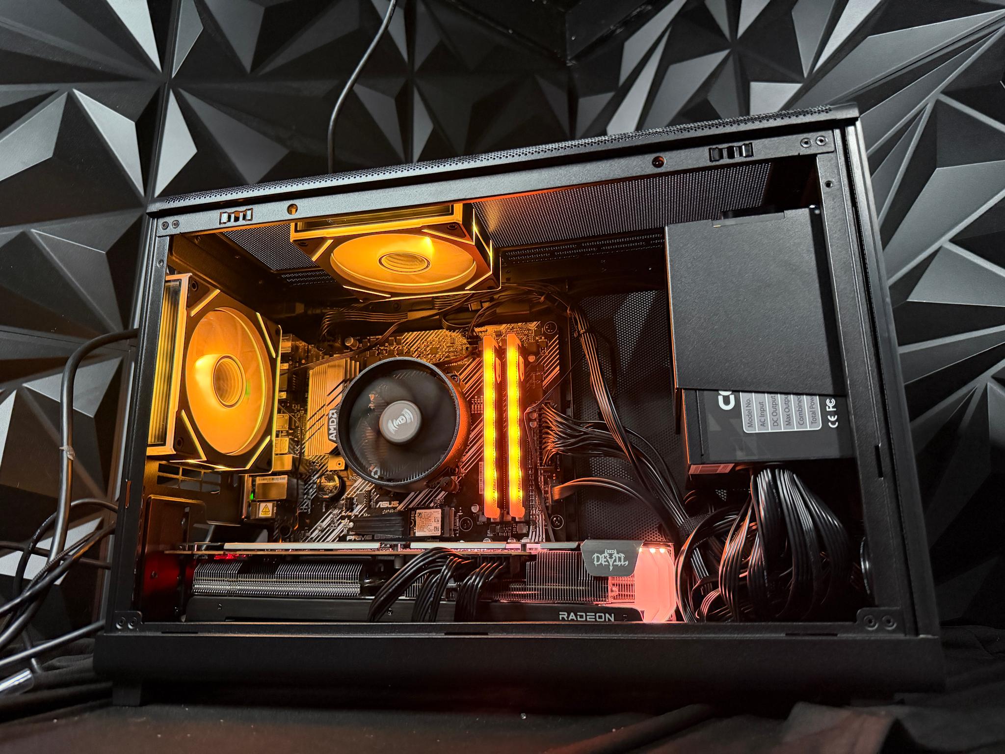 🌈🌲 NEON OAK 🌲🌈 Radeon RX 6750 XT Custom Gaming PC - Ryzen 5 5500