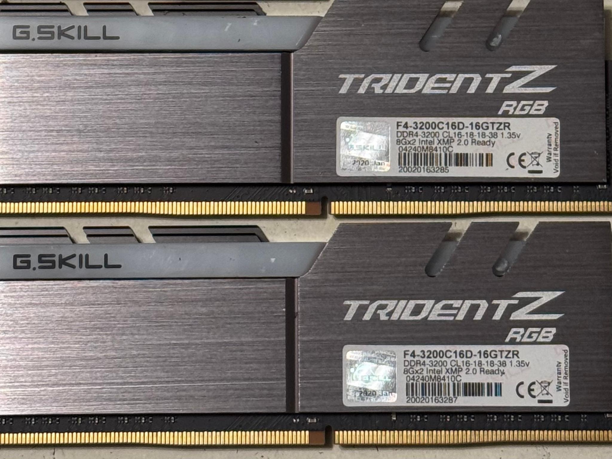 G. Skill Trident Z RGB 16GB DDR4-3200 RAM (2x8GB)