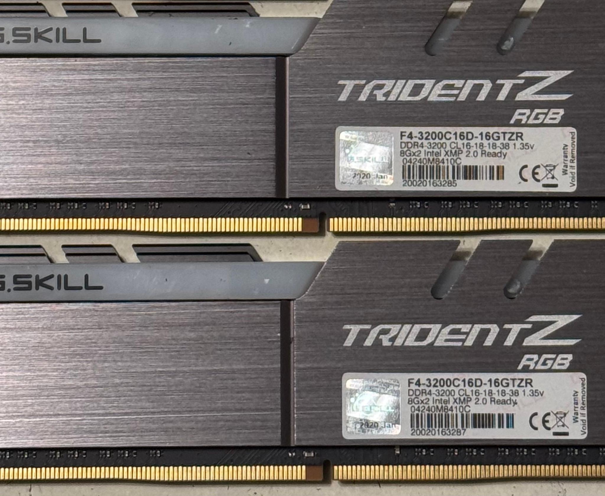 G. Skill Trident Z RGB 16GB DDR4-3200 RAM (2x8GB)