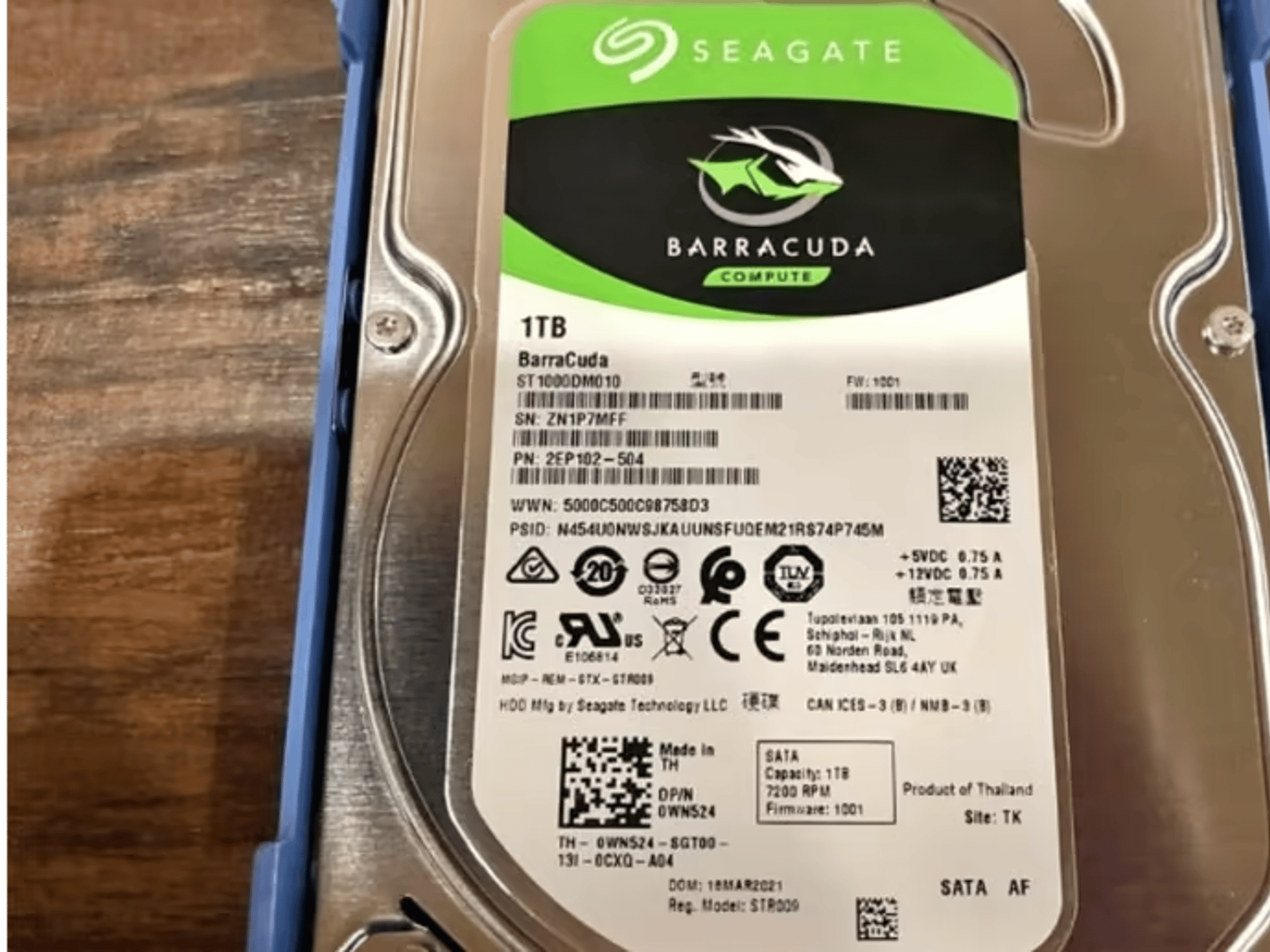Seagate Barracuda 1 TB 7200 RPM