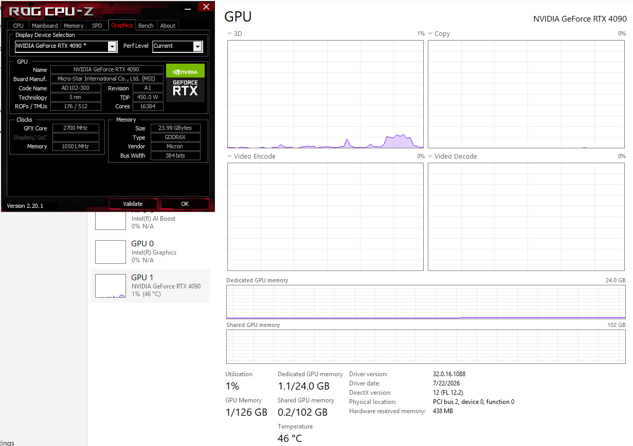 MSI GeForce RTX™ 4090 Gaming X Trio 24GB VRAM (GPU)