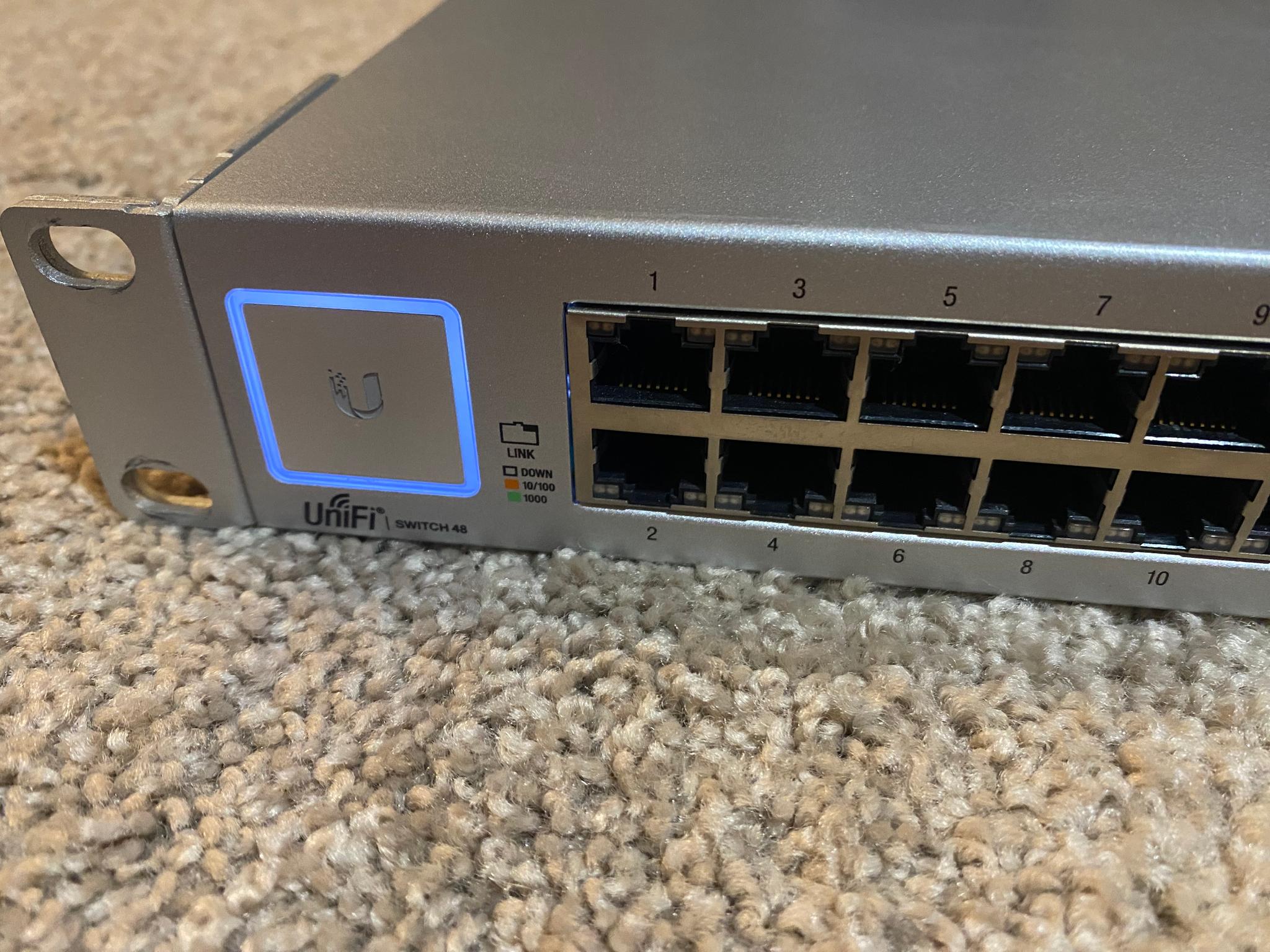 Ubiquiti UniFi US-48 48-Port Switch | NON-PoE | 2x SFP+ 10G + 2x SFP | Rackmount | Tested