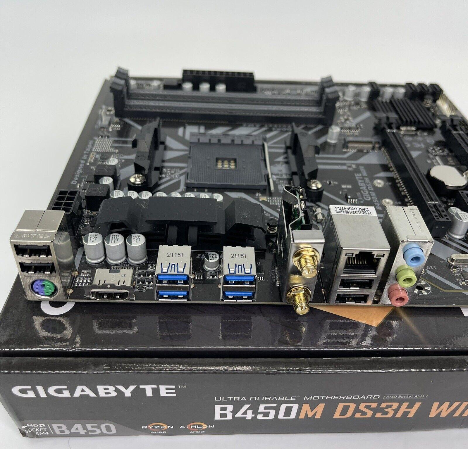 Gigabyte B450M DS3H WiFi Bluetooth AMD AM4 DDR4 Motherboard