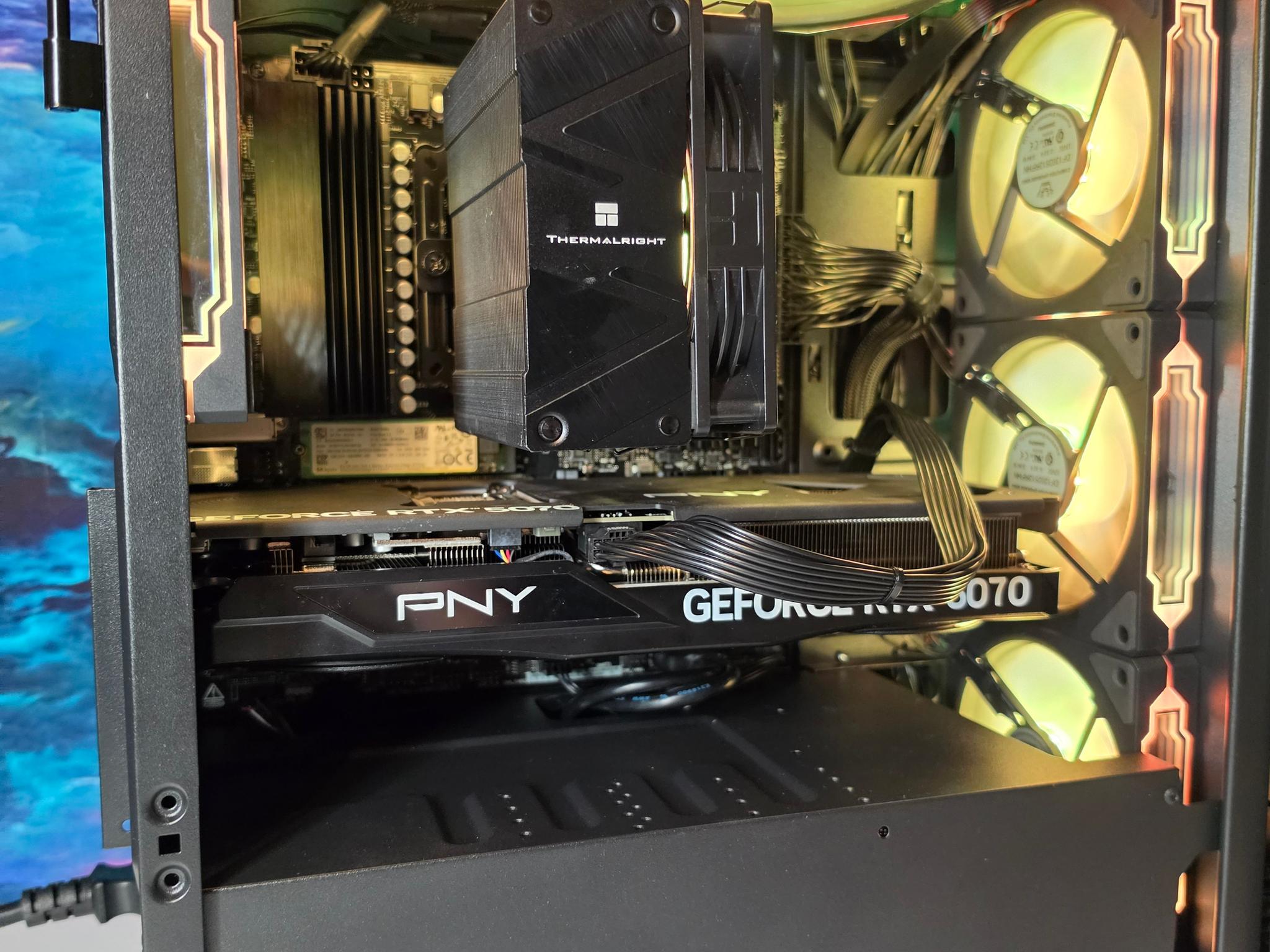 PNY RTX 5070 12gb + Ryzen 9600x PC Build #97