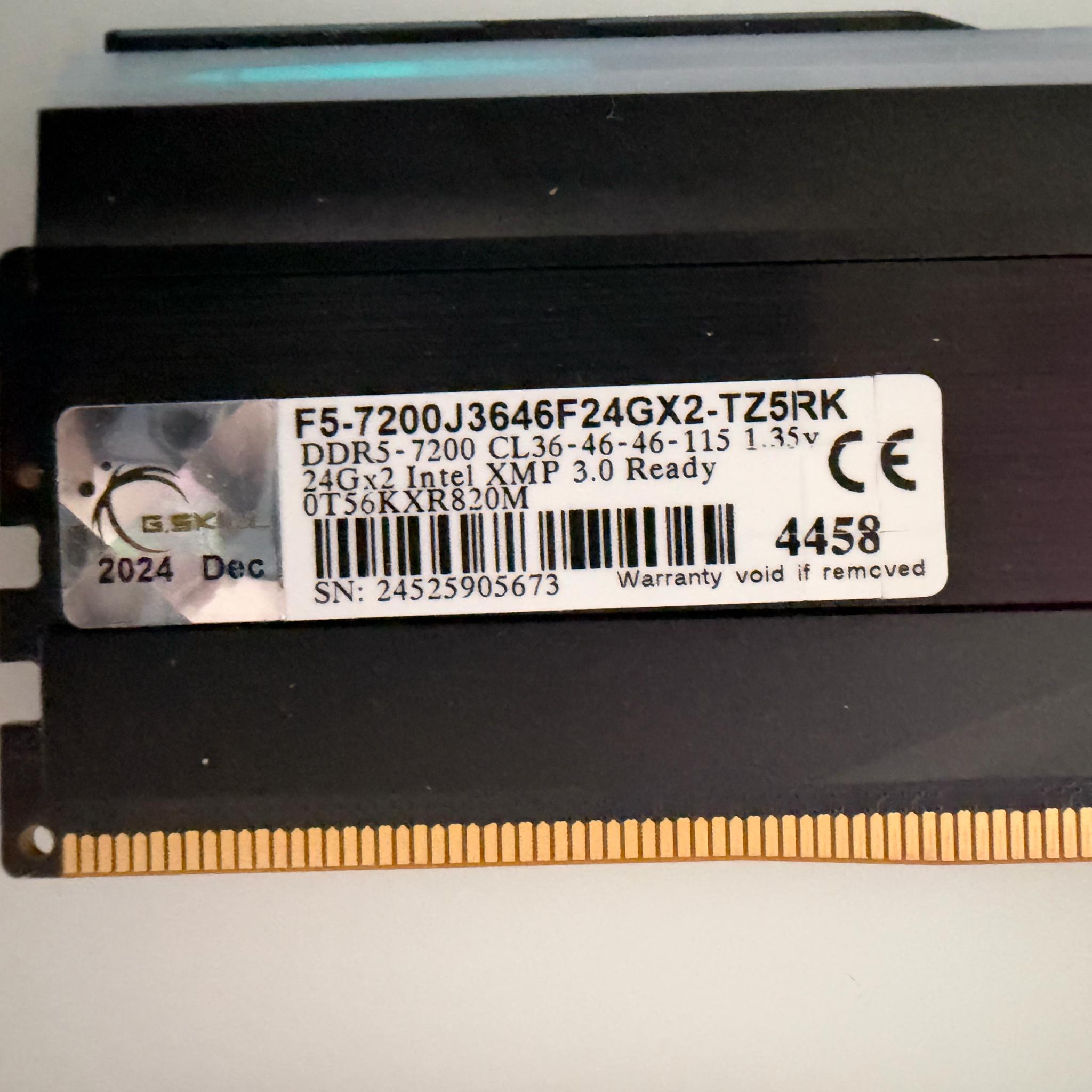 G.Skill Trident Z5 48gb 7200mhz CL36