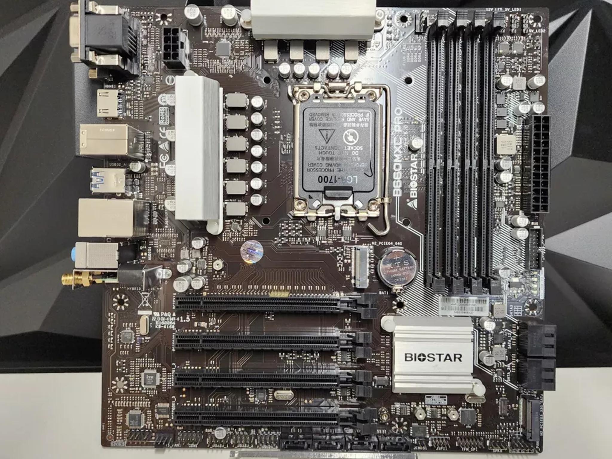 UPDATED BIOS BIOSTAR B660MXC PRO WIFI DDR4 LGA1700 MATX Motherboard