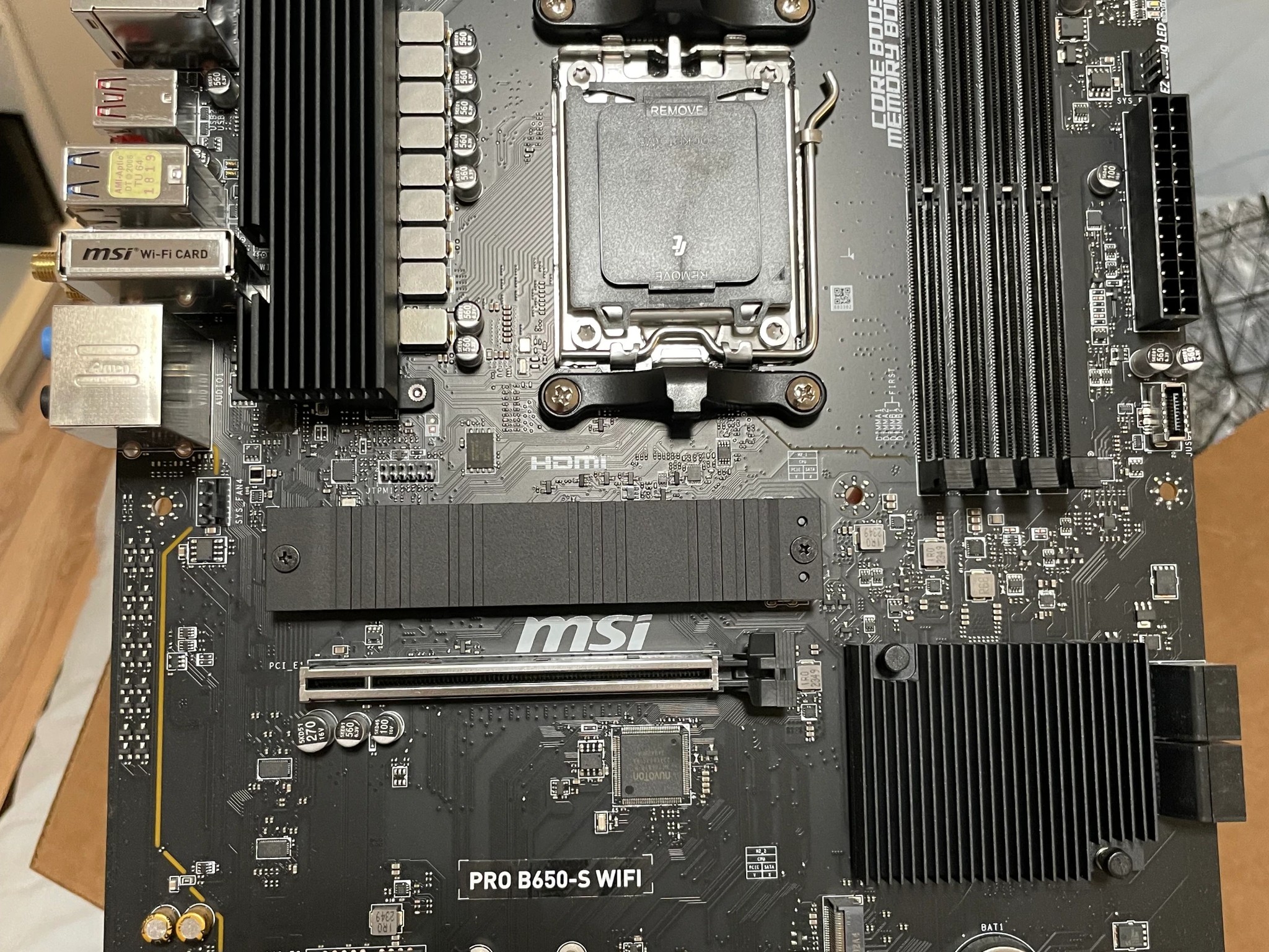 MSI PRO B650-S WiFi AM5 Motherboard