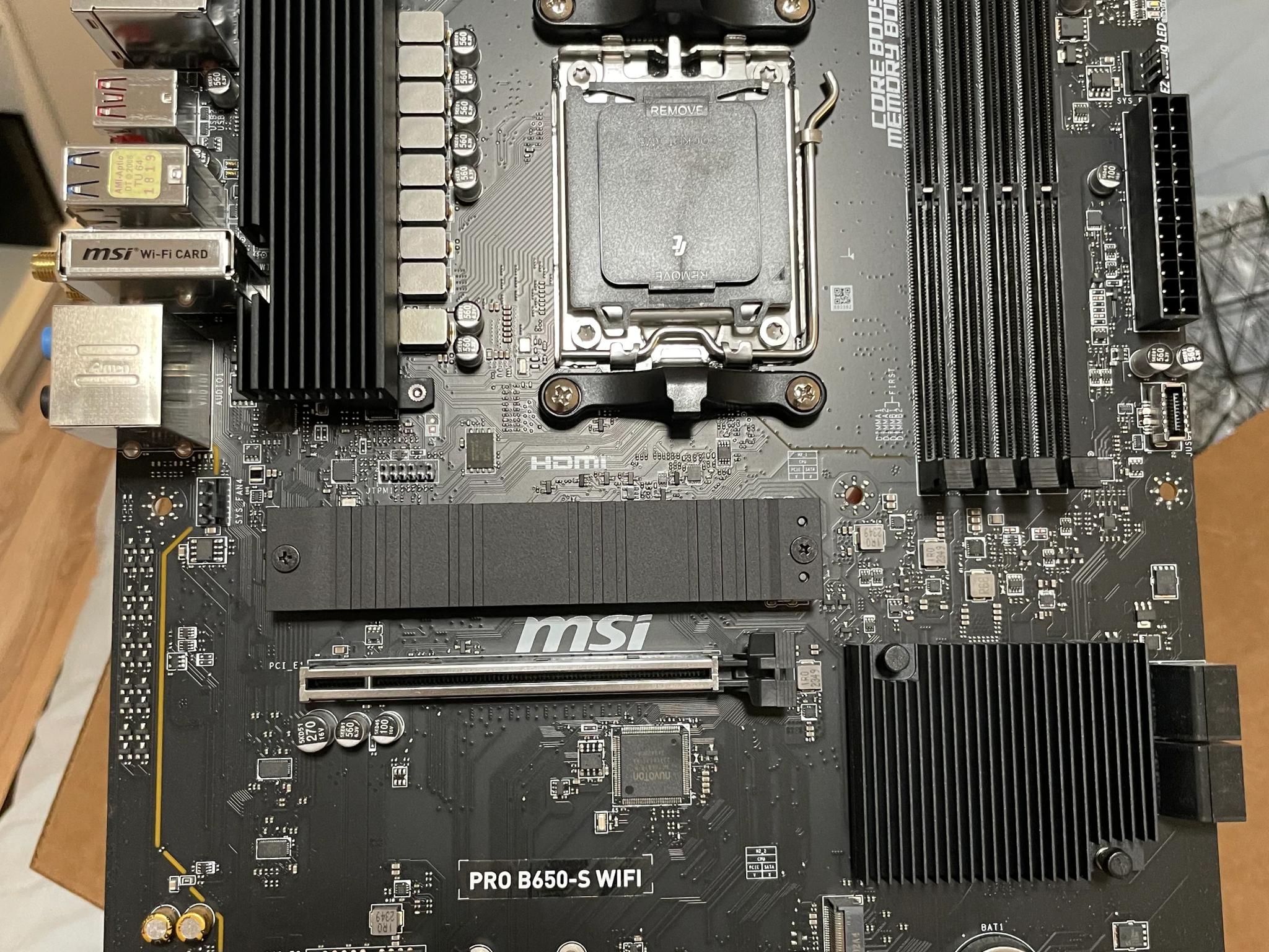 MSI PRO B650-S WiFi AM5 Motherboard