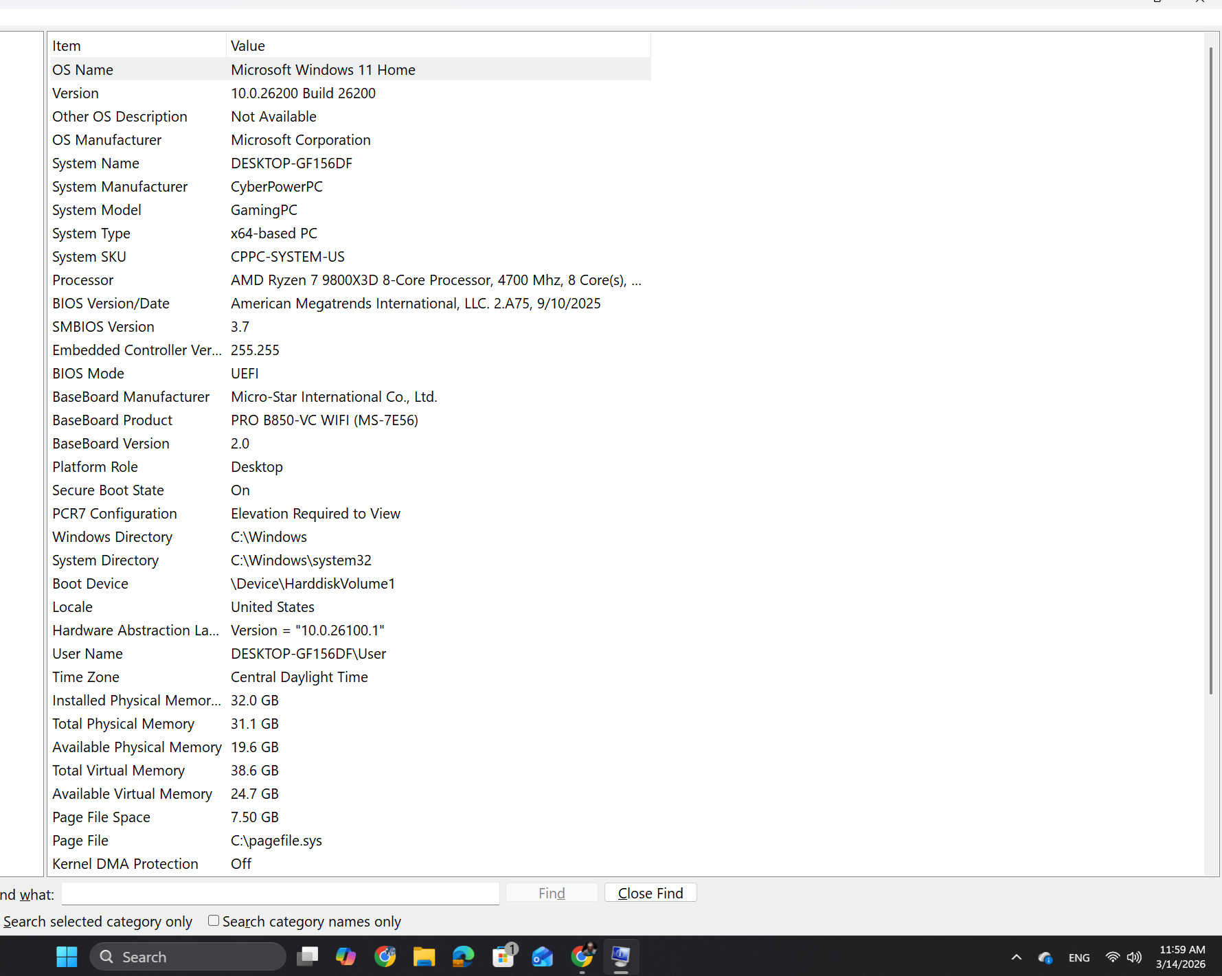 [CyberPowerPC SLC7700WS] | Ryzen 7 9800X3D | RTX 5070 Ti (16GB) | 32GB DDR5 | 2TB NVMe