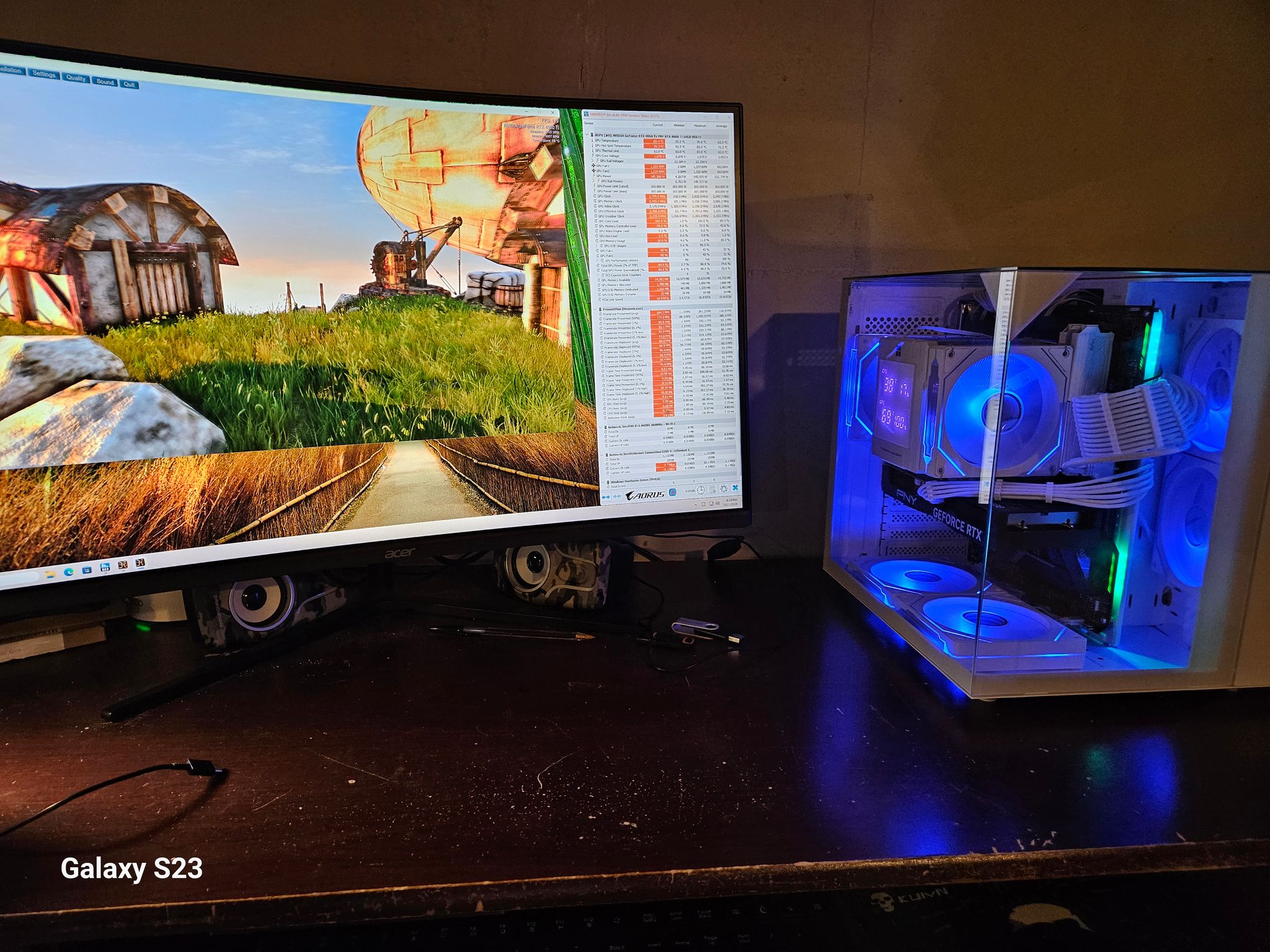 🚀 White RGB Gaming PC | RTX 4060 Ti 16GB | Intel i5-11600KF | 32GB RAM | 1TB NVMe | WiFi