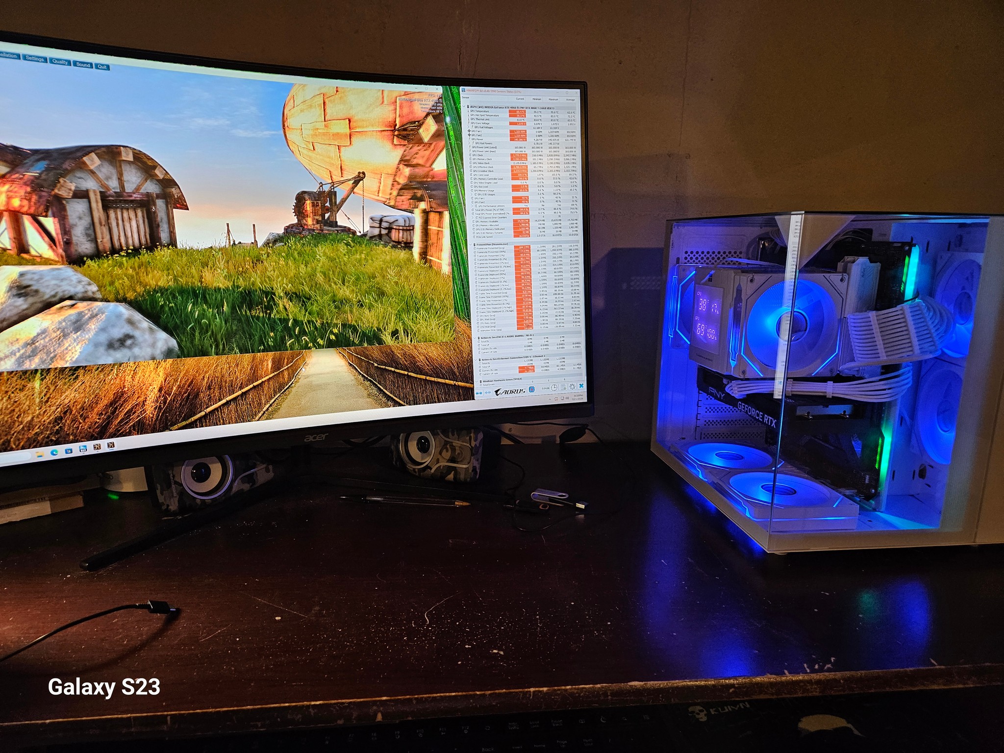 🚀 White RGB Gaming PC | RTX 4060 Ti 16GB | Intel i5-11600KF | 32GB RAM | 1TB NVMe | WiFi