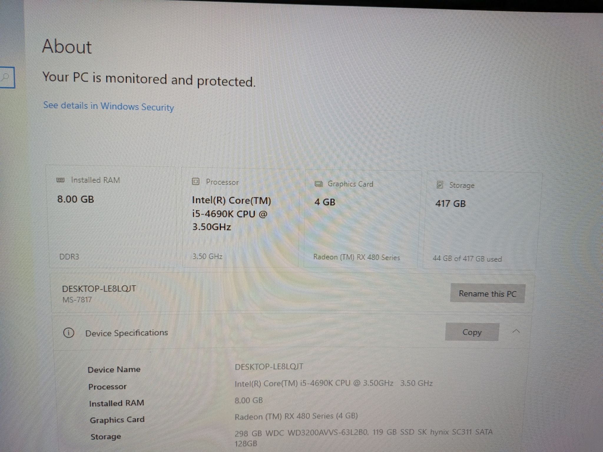 budget gaming setup|Windows 10 IOT| I5-4690k| RX 480 4GB| 8GB of DDR3 RAM