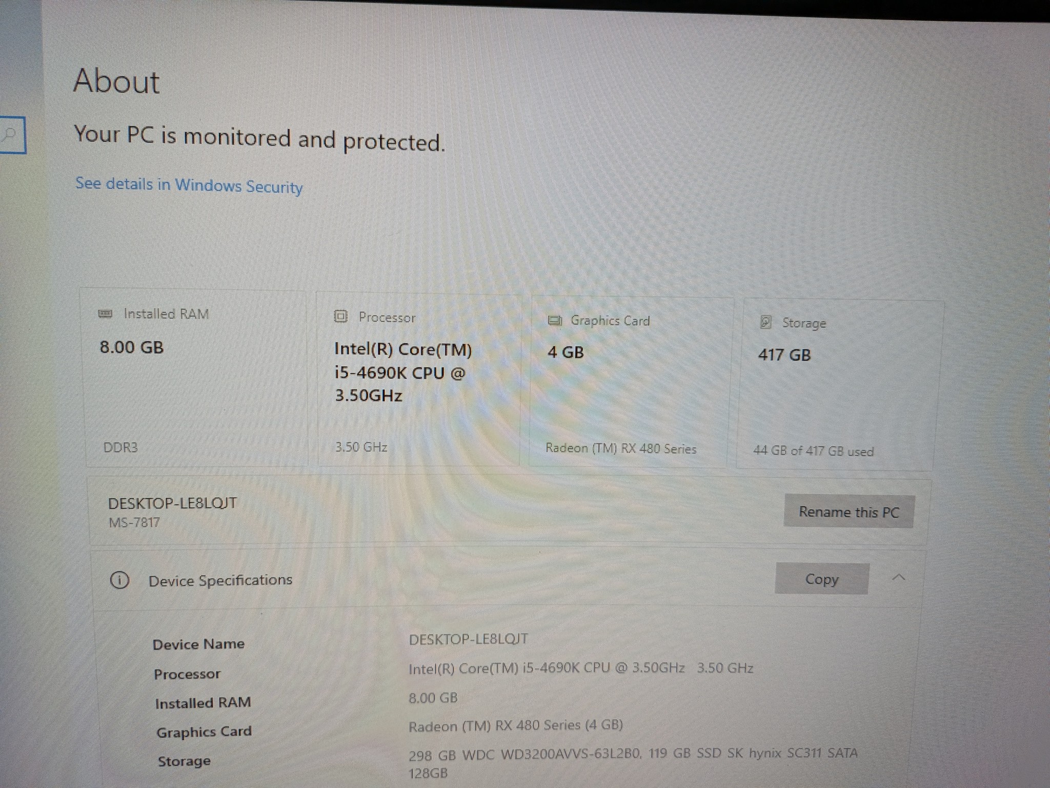 budget gaming setup|Windows 10 IOT| I5-4690k| RX 480 4GB| 8GB of DDR3 RAM