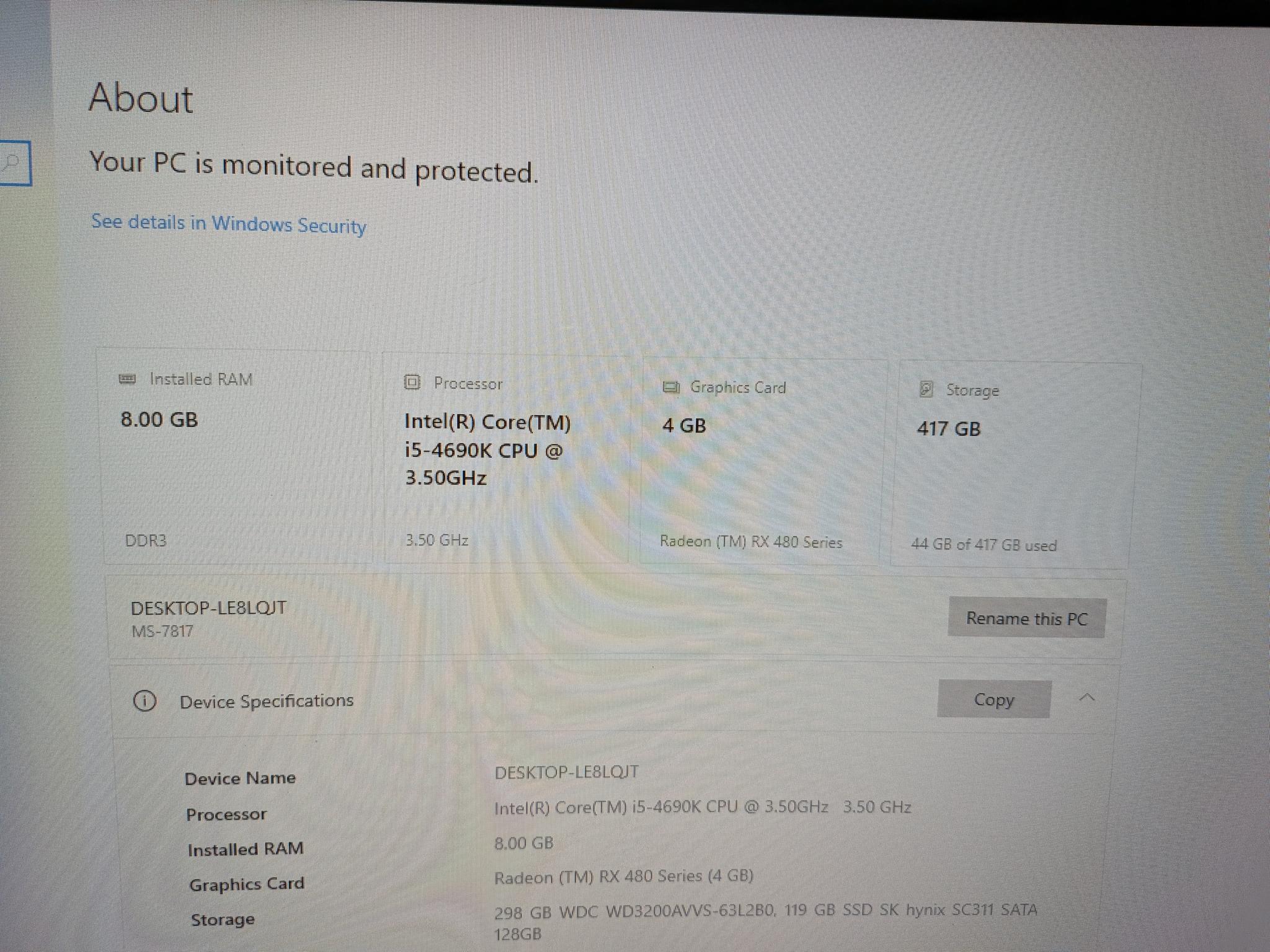 budget gaming setup|Windows 10 IOT| I5-4690k| RX 480 4GB| 8GB of DDR3 RAM