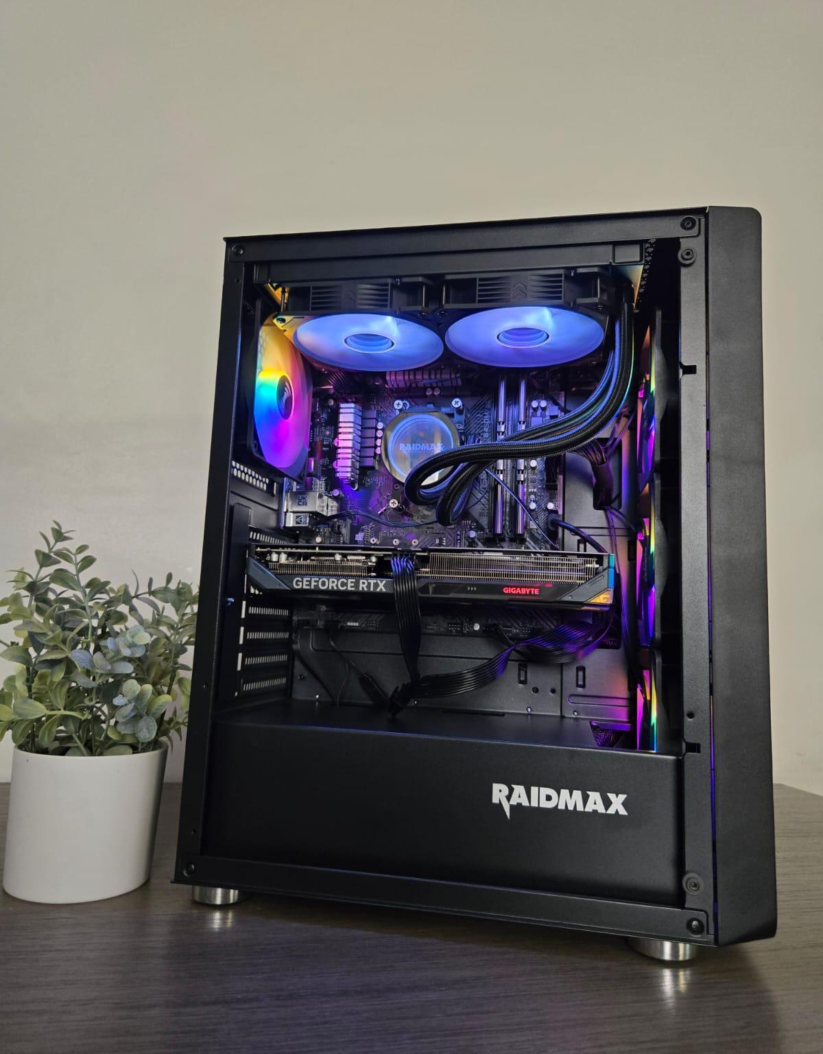 Black gaming pc, 5060 ti 8gb, 16gb ddr4, ryzen 5 5500