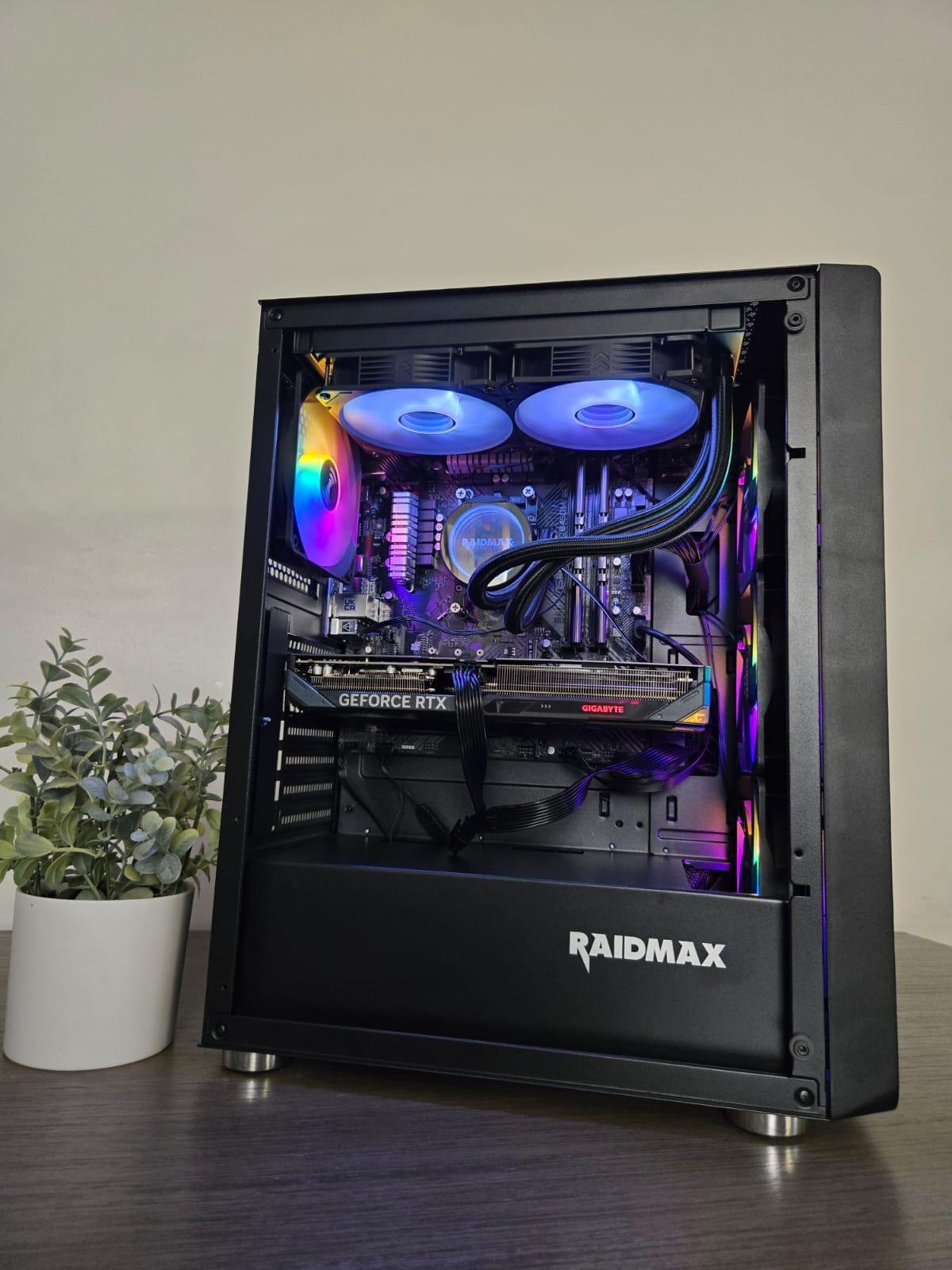 Black gaming pc, 5060 ti 8gb, 16gb ddr4, ryzen 5 5500