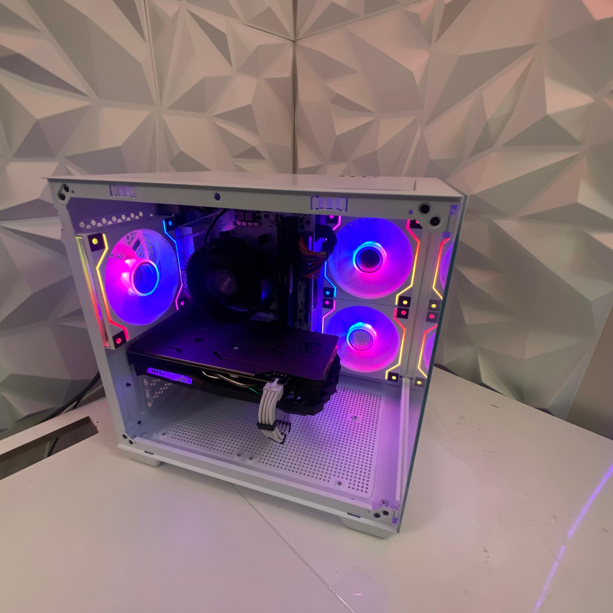 🎅🎅 White Elite Build – Ryzen 5 2600 + GTX 1660 Ti 6GB | 1080p High FPS Ready