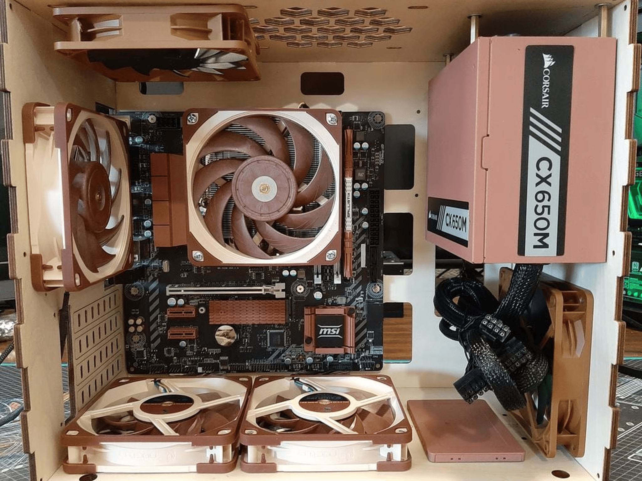 Perfect Christmas Gift / Beautiful One-of-a-Kind Custom Built Wood Case Computer