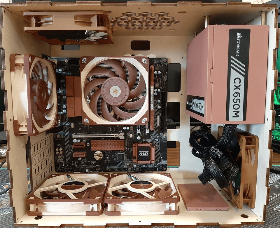 Perfect Christmas Gift / Beautiful One-of-a-Kind Custom Built Wood Case Computer