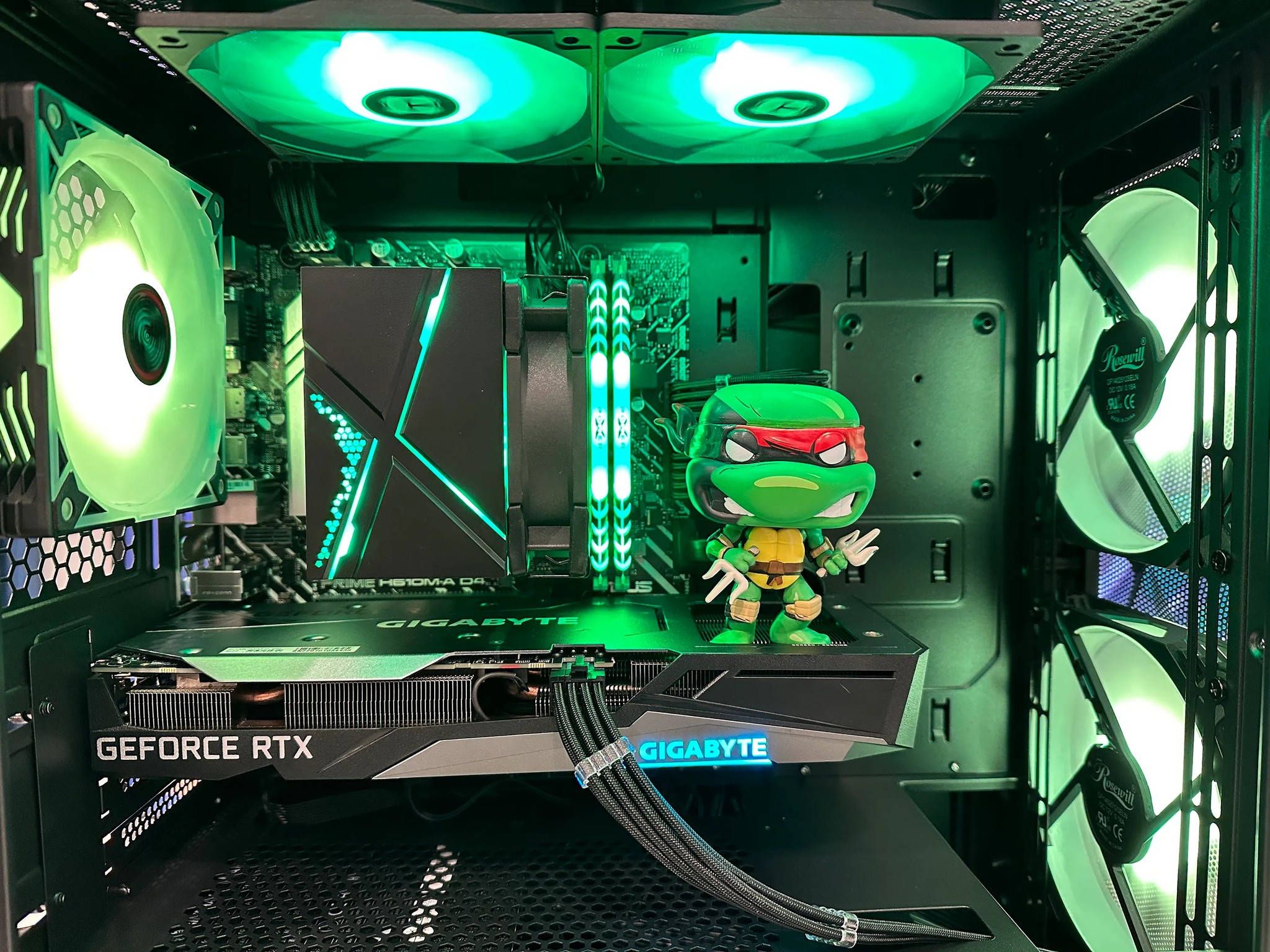 🐢🥷Raphael🐢🥷-Gaming PC-Nvidia RTX 3060 12GB-Intel i5 12400 6Cores-16GB DDR4 -1TB NVME