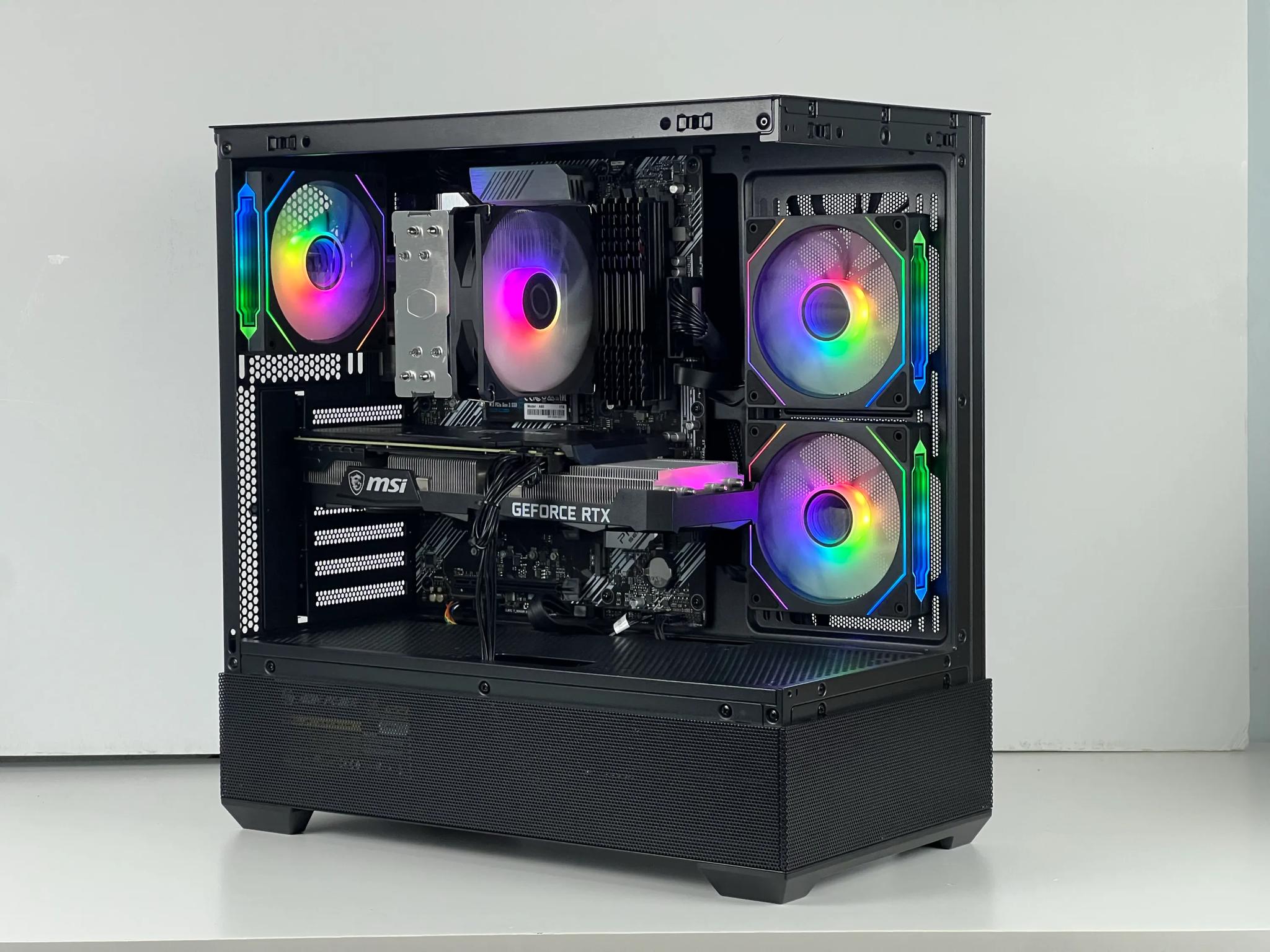 Clean Black Gaming PC | RTX 3070 | Ryzen 5 5600 | 1TB SSD | 32GB RAM