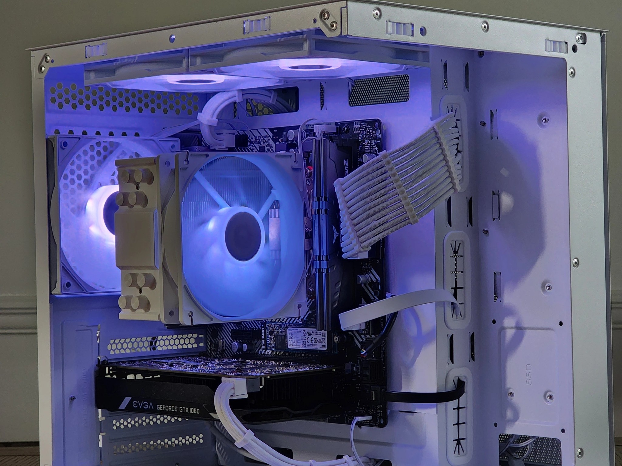White Gaming PC | Ryzen 5 | GTX 1060 6GB | 16GB | 1TB | 450W | ARGB | WI-FI + BT
