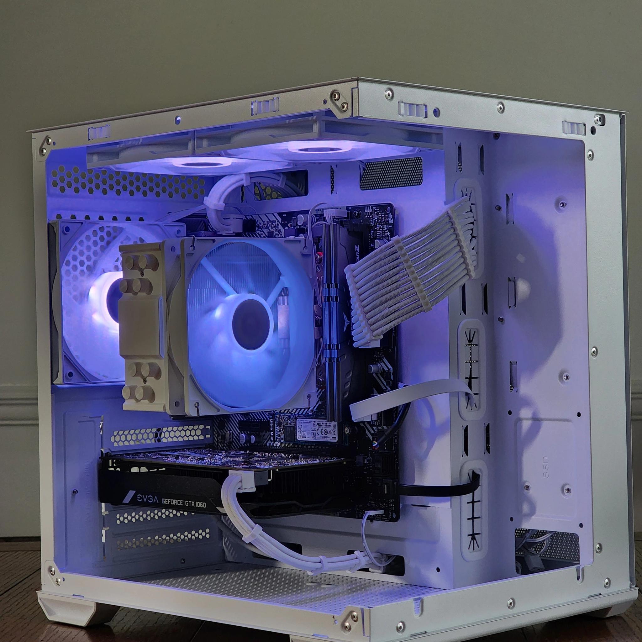White Gaming PC | Ryzen 5 | GTX 1060 6GB | 16GB | 1TB | 450W | ARGB | WI-FI + BT