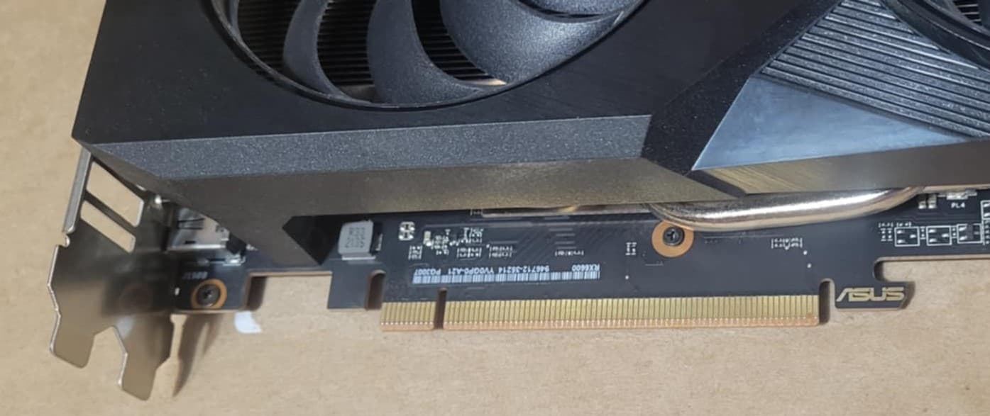Asus Dual 6600 8GB GPU