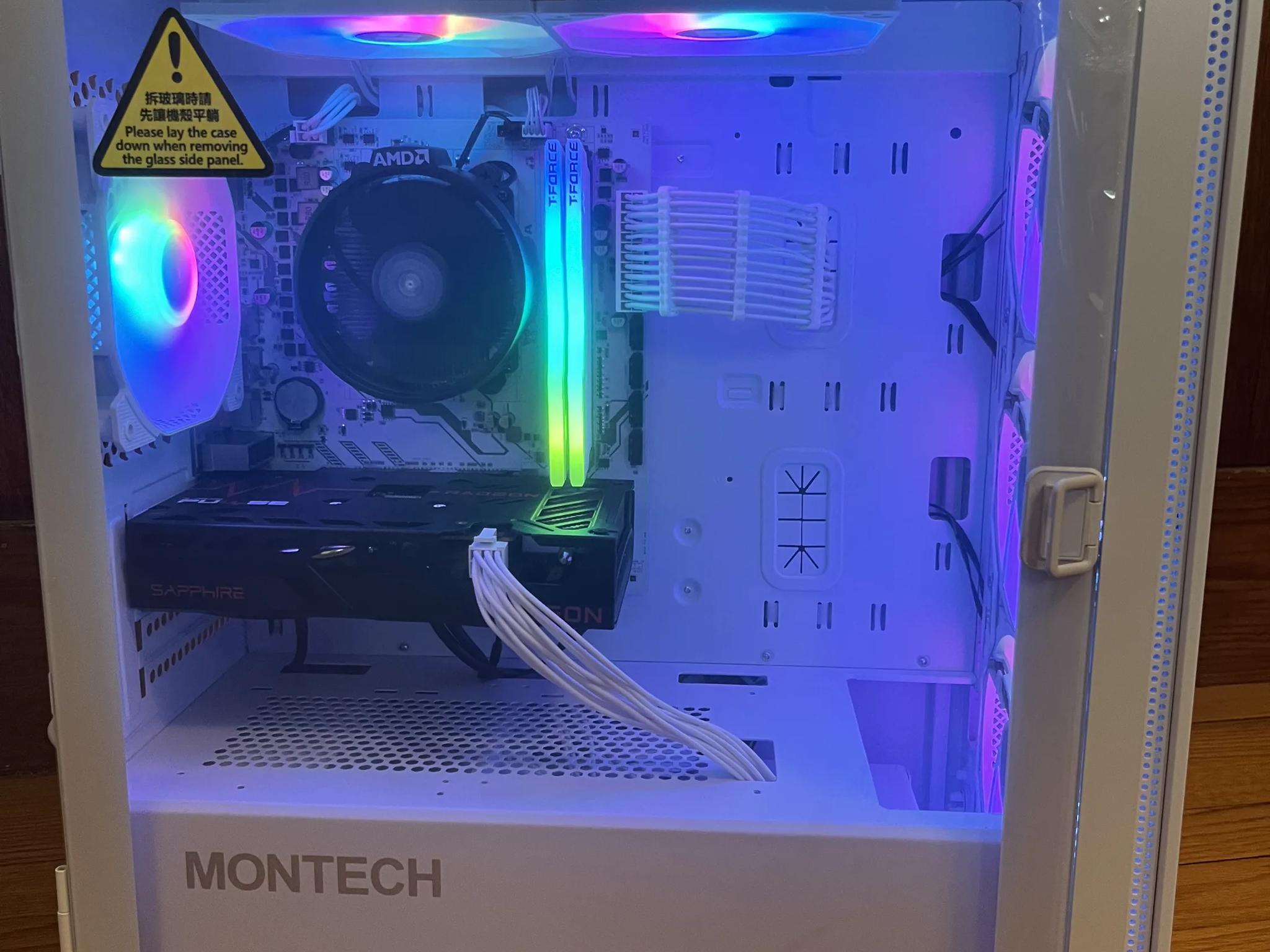 Ultra Budget White Gaming PC | Ryzen 5 5500 | RX 6500 xt