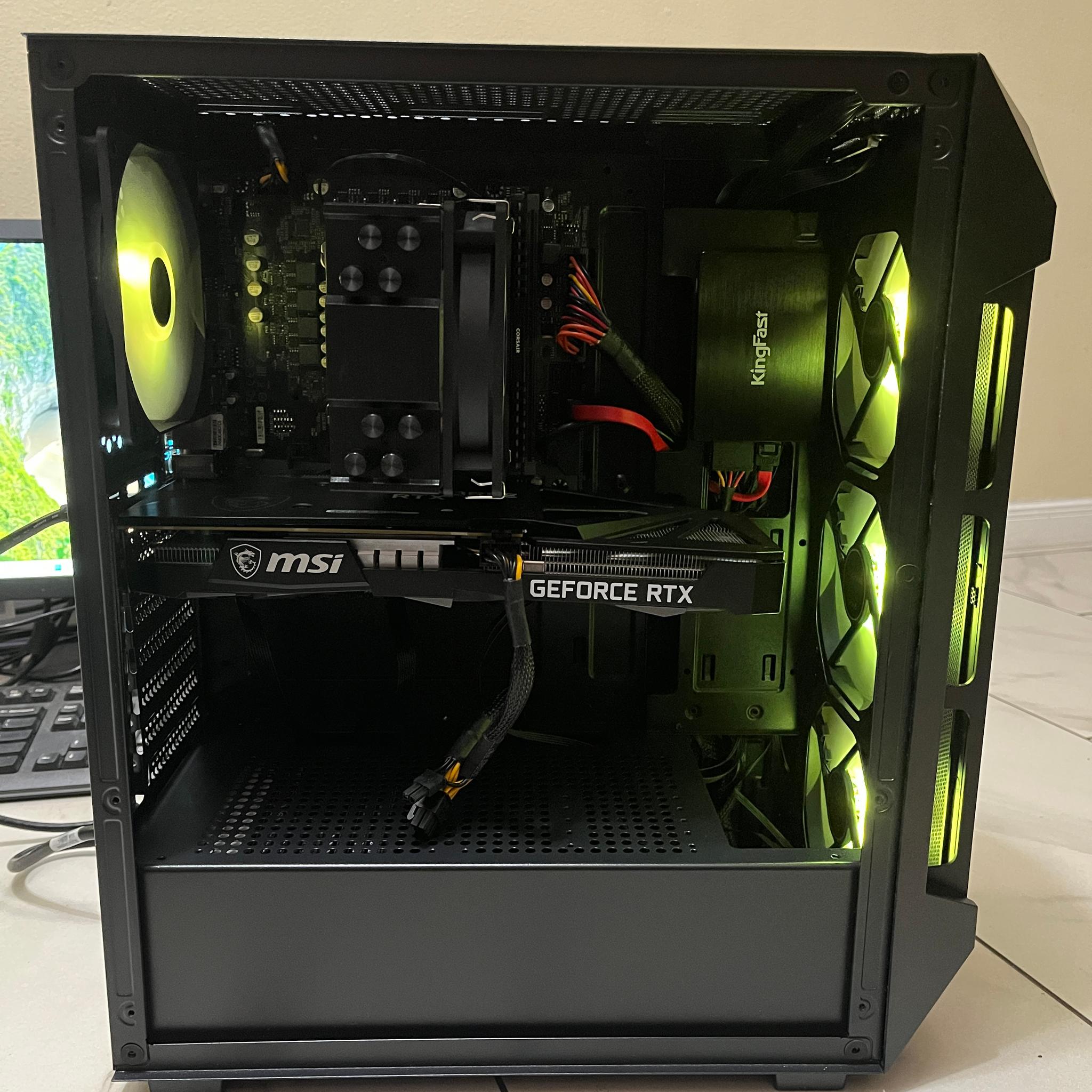 🔵🔥NVIDIA RTX 3060 Ti, Intel i5-12500t, 16GB RAM, 1TB SSD, High Performance RGB Gaming PC 🟢🖥️