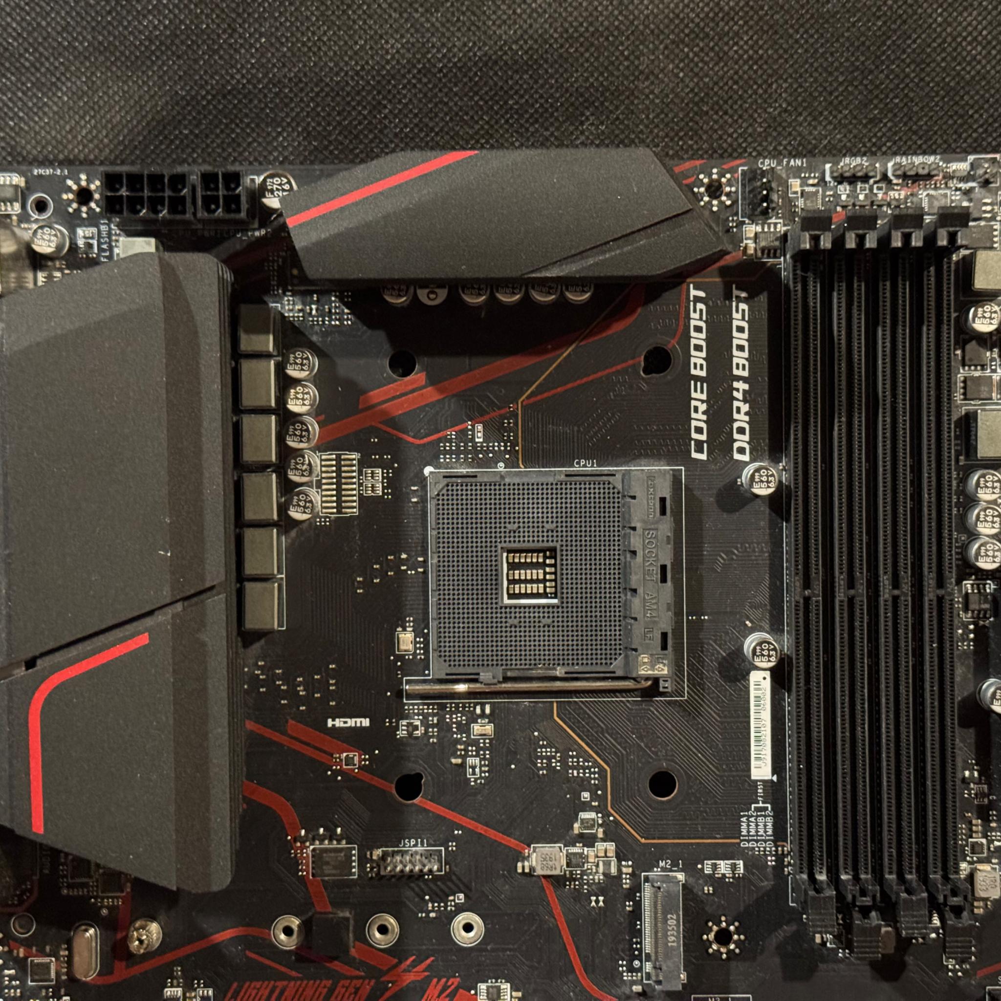 MSI MPG X570 GAMING PLUS Motherboard + AM4 Backplate || No IO Shield