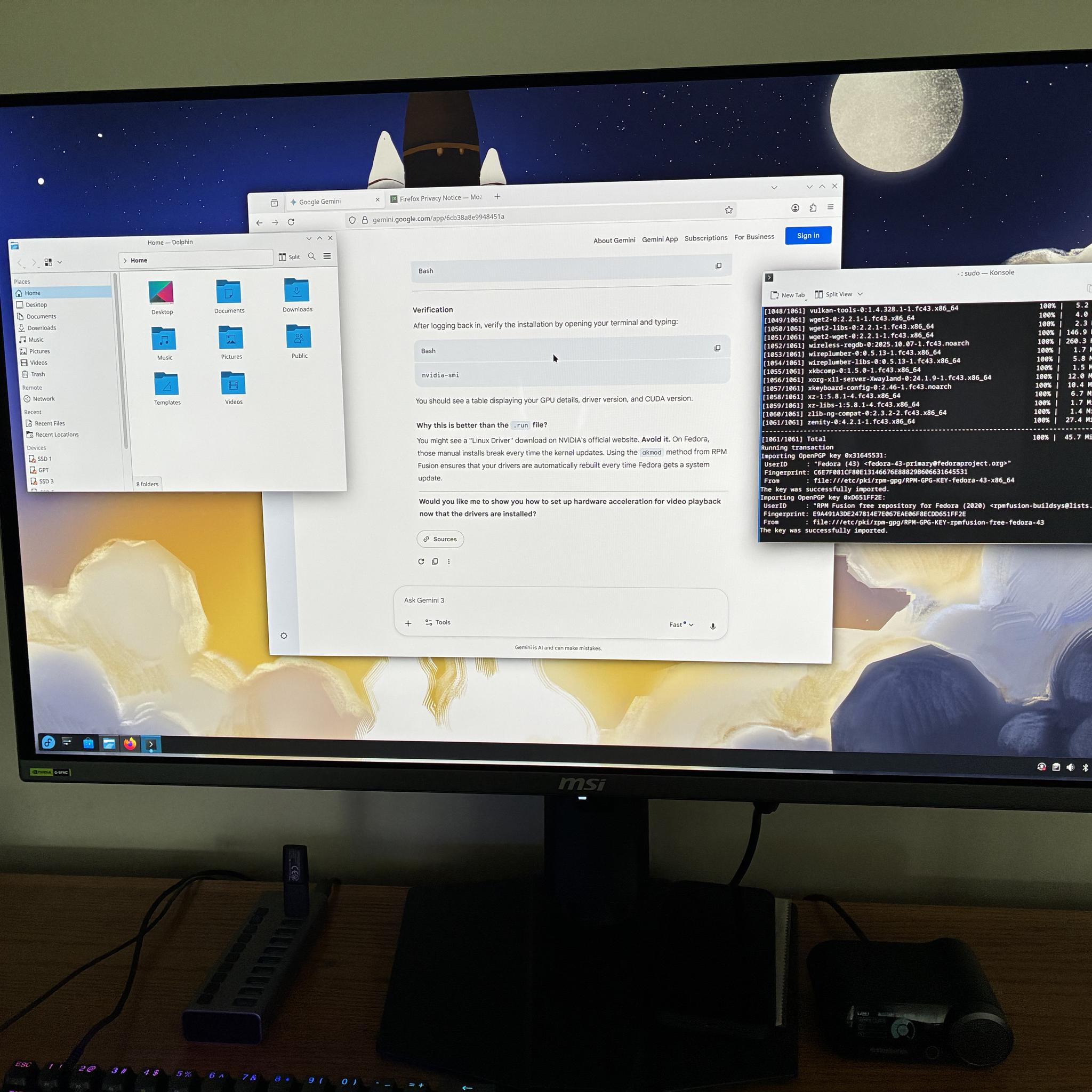 MPG 322URX QD-OLED monitor - 32 Inch, 4K, 240Hz