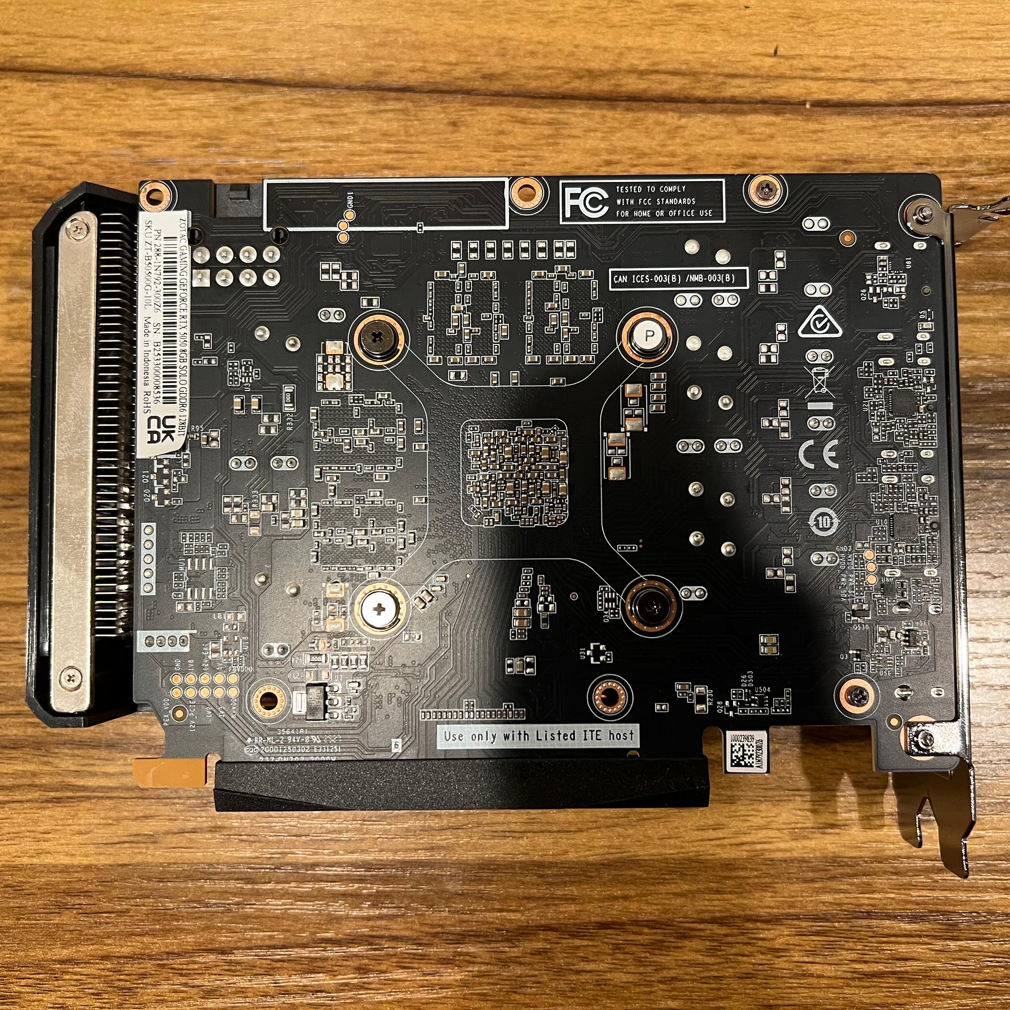 RTX 5050 Solo 8GB GDDR6 ZOTAC Gaming GPU Graphics Card
