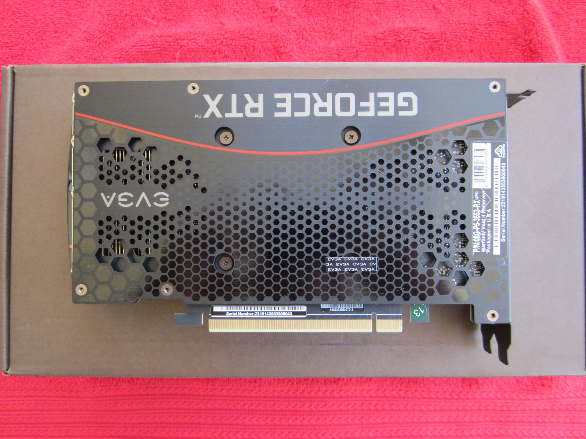 EVGA GeForce RTX 3050 XC GAMING, 8GB GDDR6, Metal Backplate, 08G-P5-3553-RX