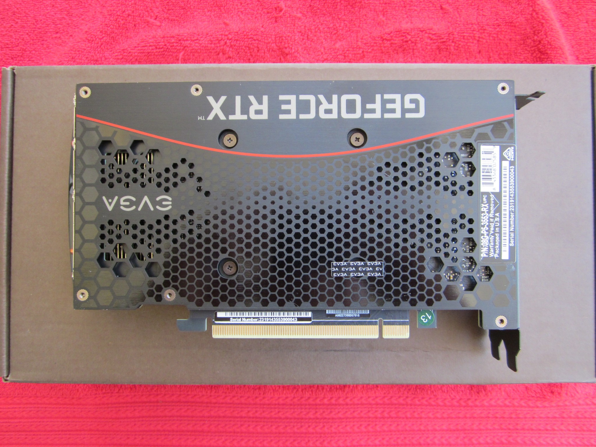 EVGA GeForce RTX 3050 XC GAMING, 8GB GDDR6, Metal Backplate, 08G-P5-3553-RX