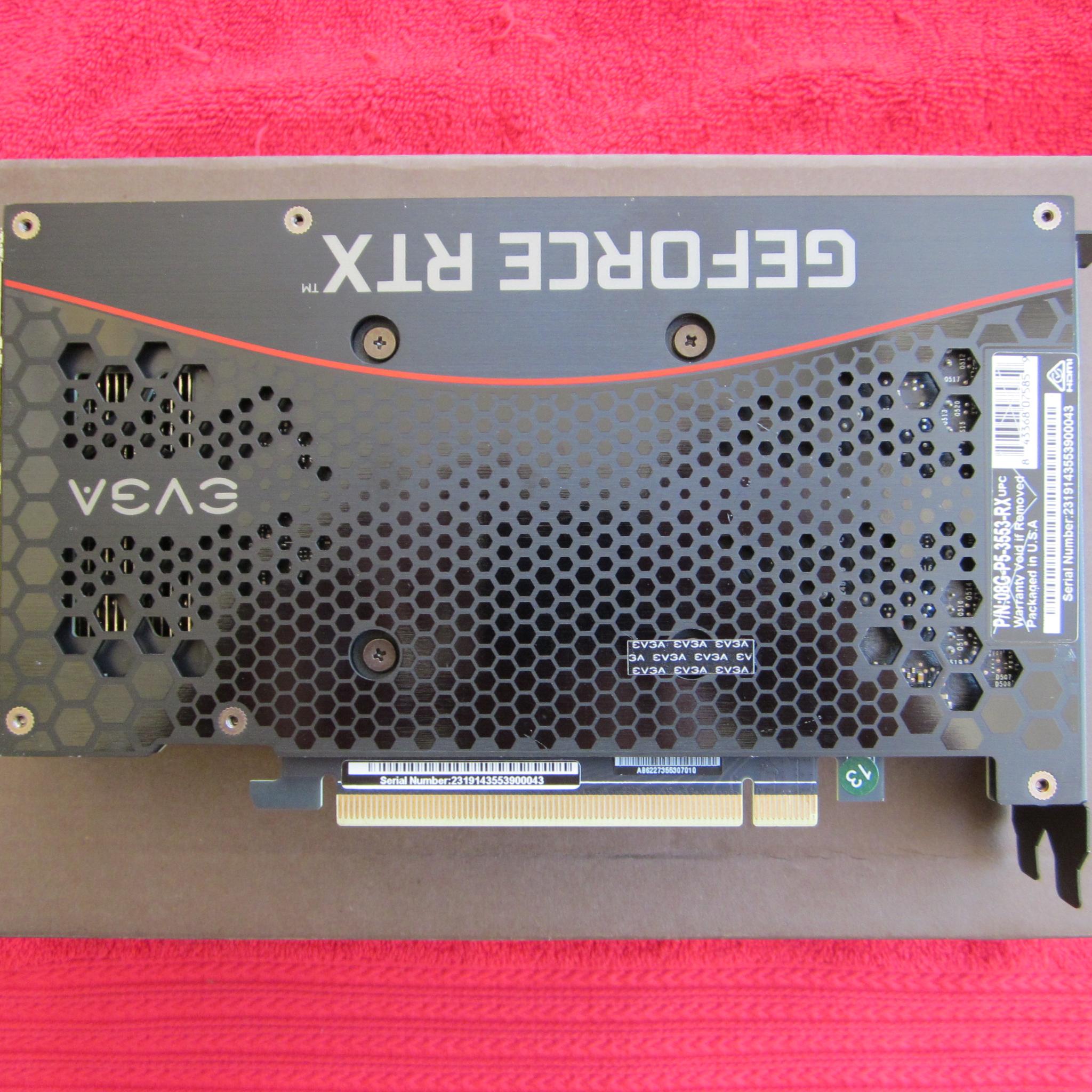 EVGA GeForce RTX 3050 XC GAMING, 8GB GDDR6, Metal Backplate, 08G-P5-3553-RX