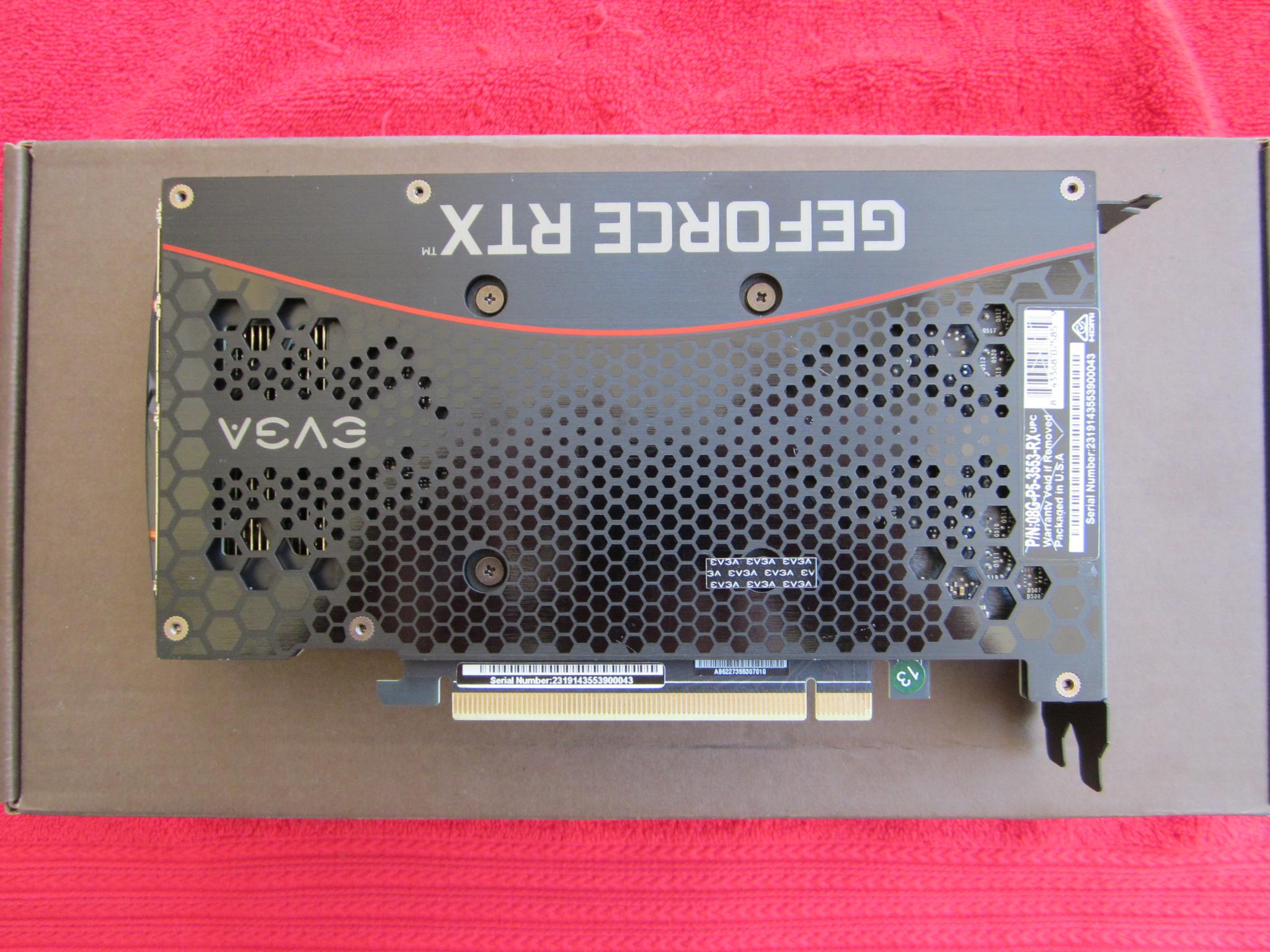 EVGA GeForce RTX 3050 XC GAMING, 8GB GDDR6, Metal Backplate, 08G-P5-3553-RX