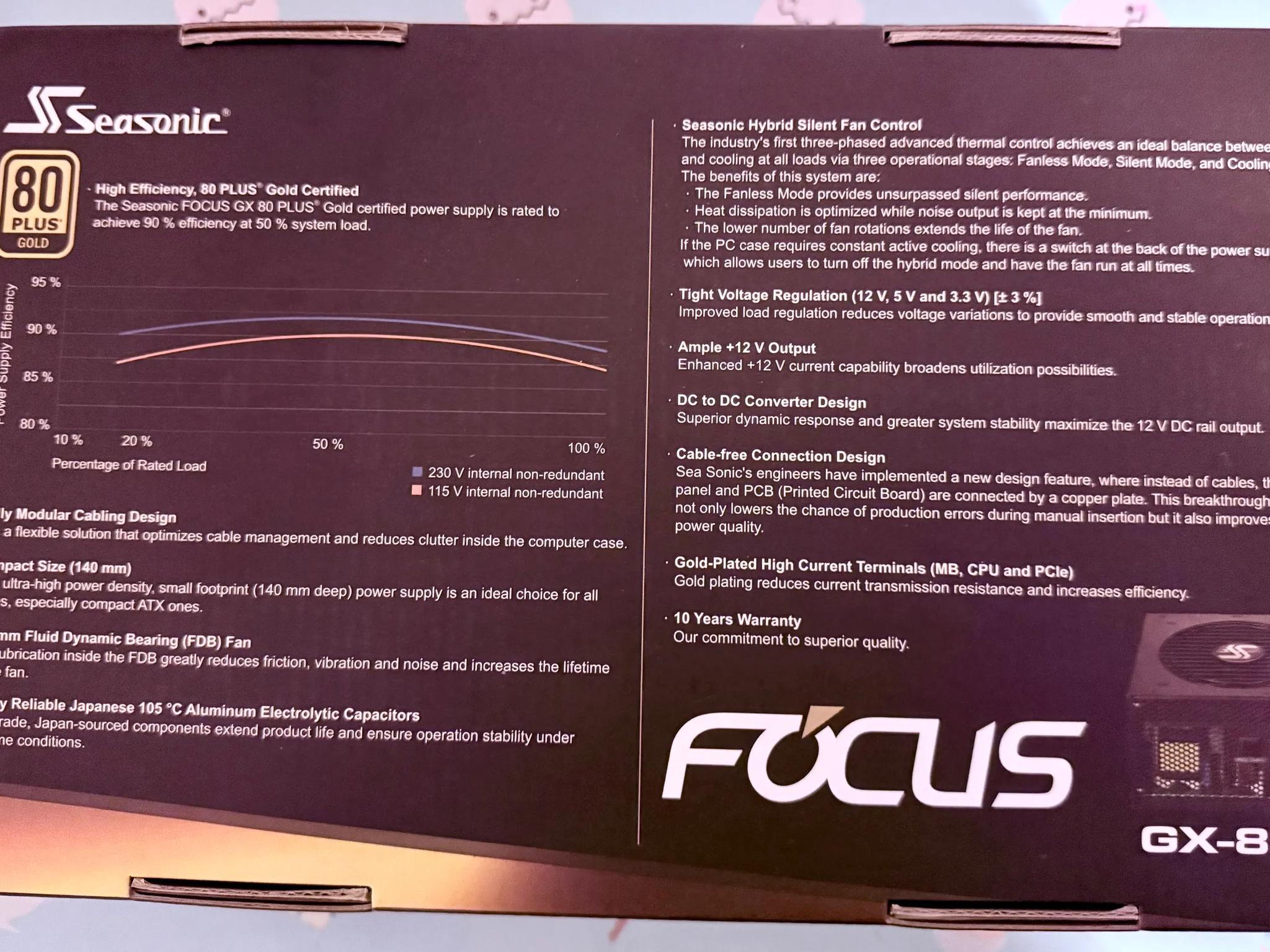 Seasonic Focus GX-850 850W Fully Modular PSU