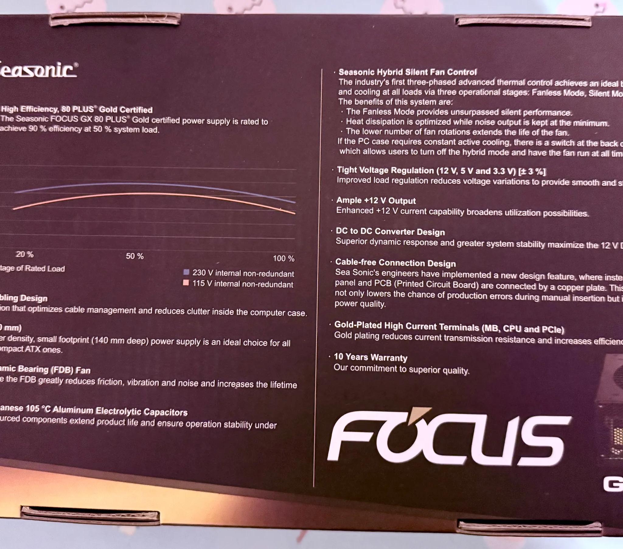 Seasonic Focus GX-850 850W Fully Modular PSU