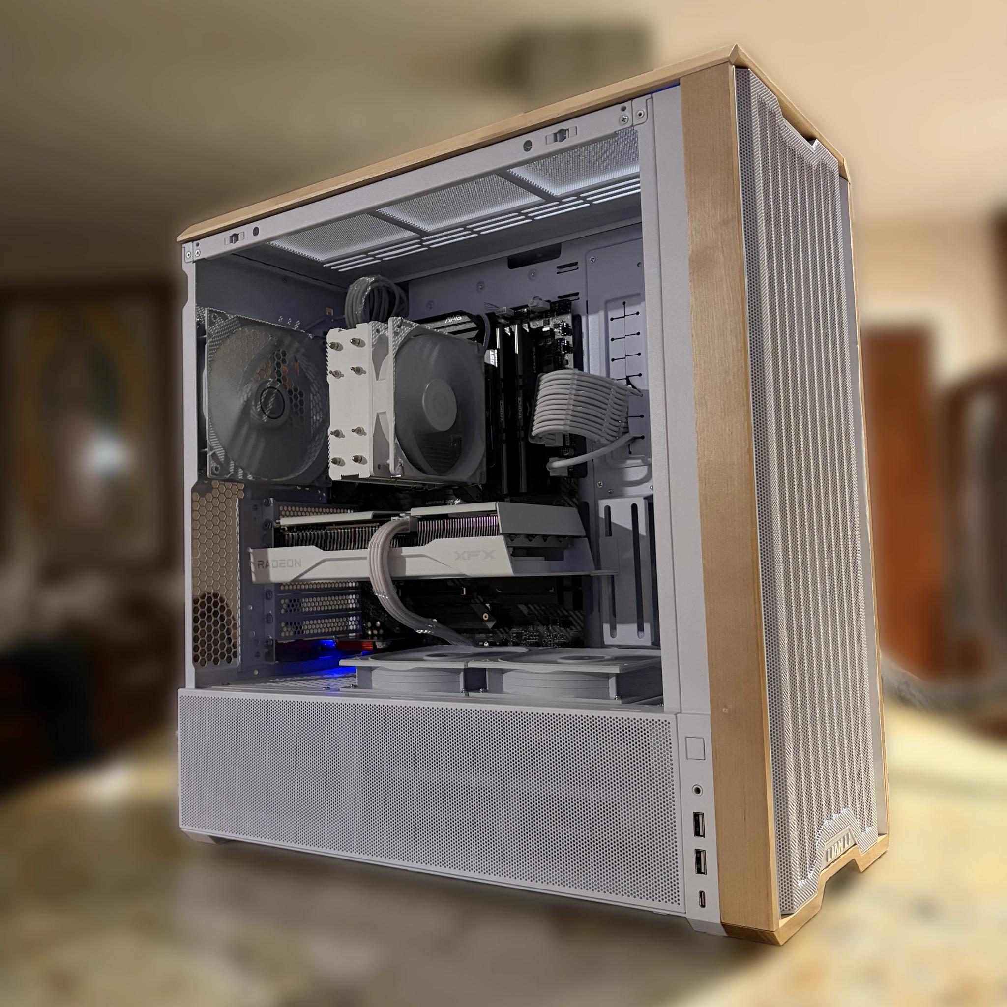 White Gaming PC | RX 9060XT 8GB | RYZEN 5 5600G | 2TB NVME SSD